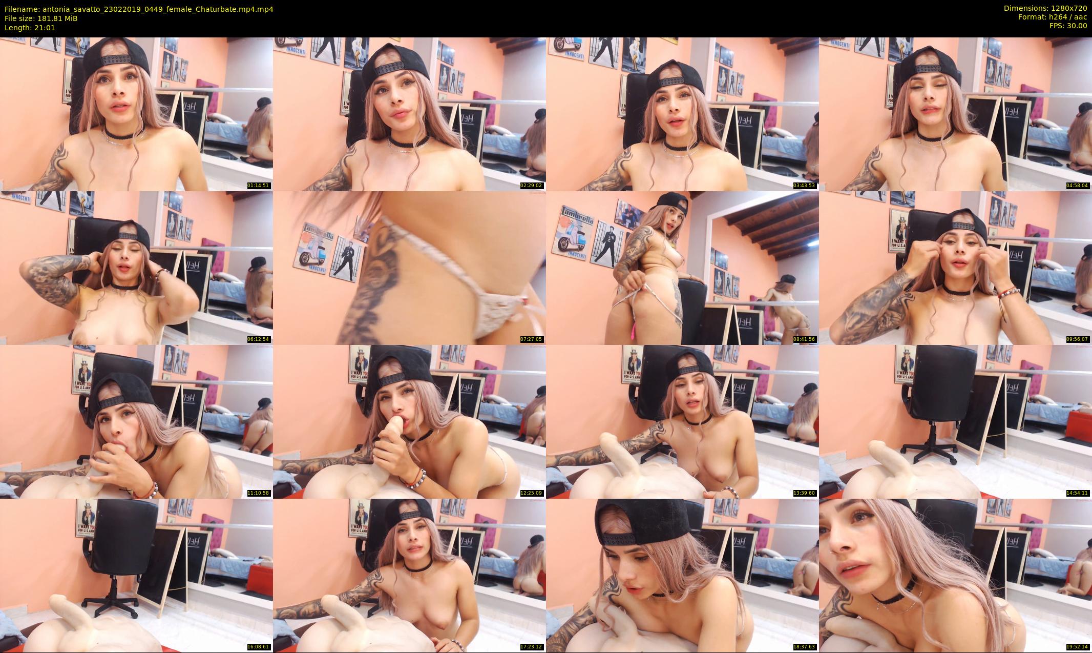 antonia_savatto — 22 minute Chaturbate female cam show recording, 720p, Feb 23, 2019