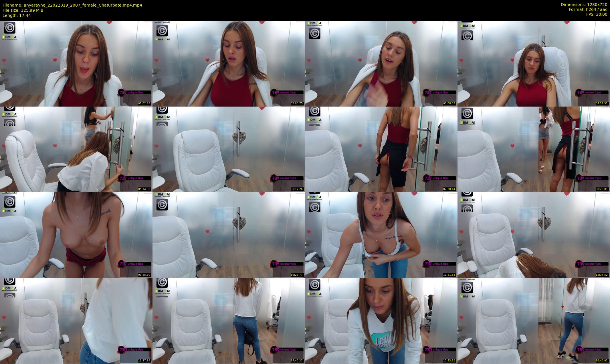 anyarayne — 18 minute Chaturbate female cam show recording, 720p, Feb 22, 2019