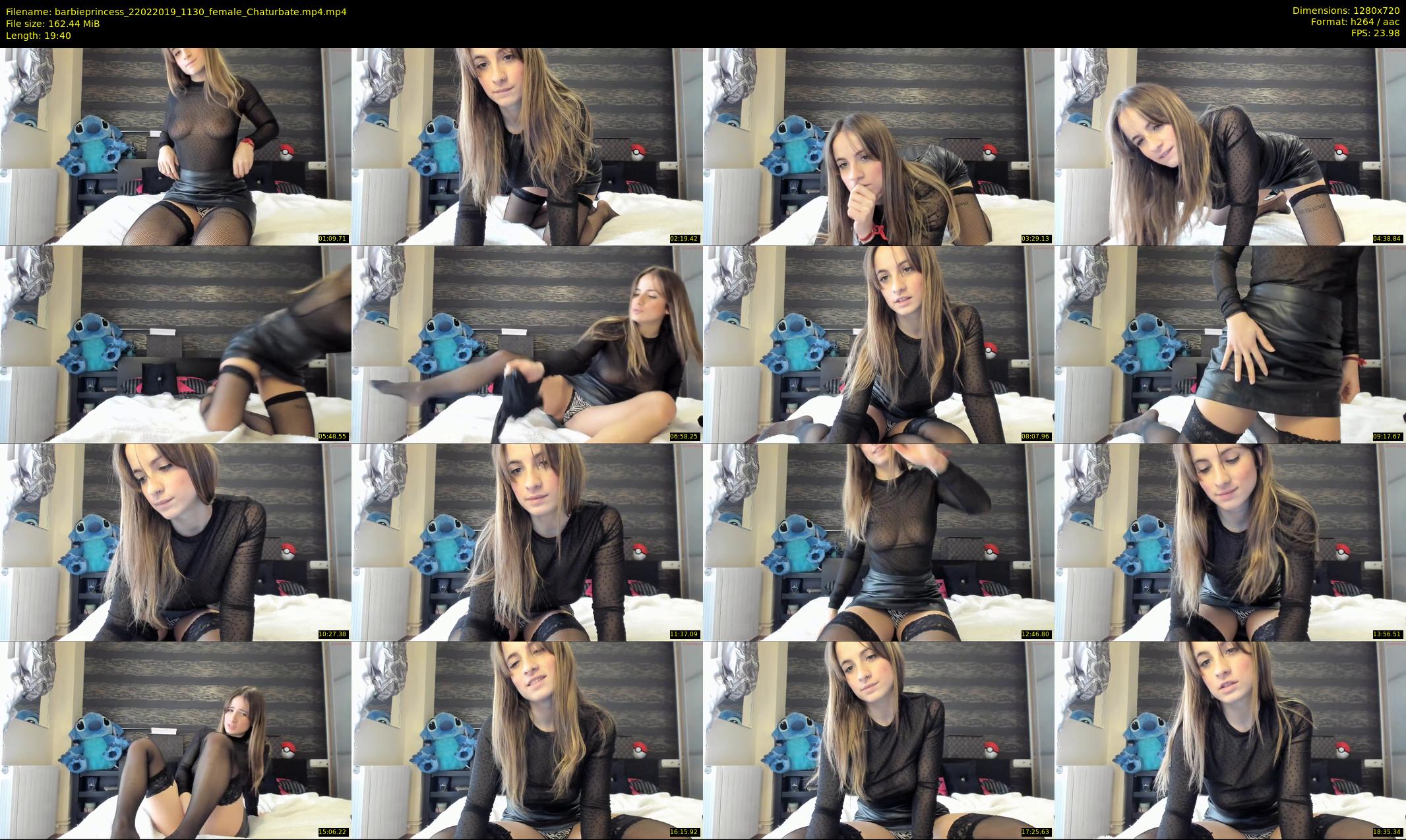barbieprincess — 20 minute Chaturbate female cam show recording, 720p, Feb 22, 2019
