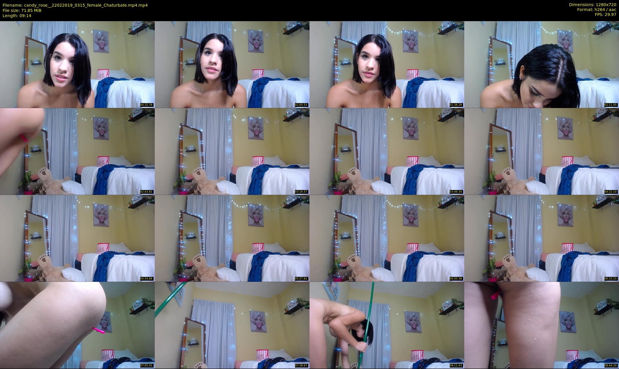 candy_rose_ — 10 minute Chaturbate female cam show recording, 720p, Feb 22, 2019