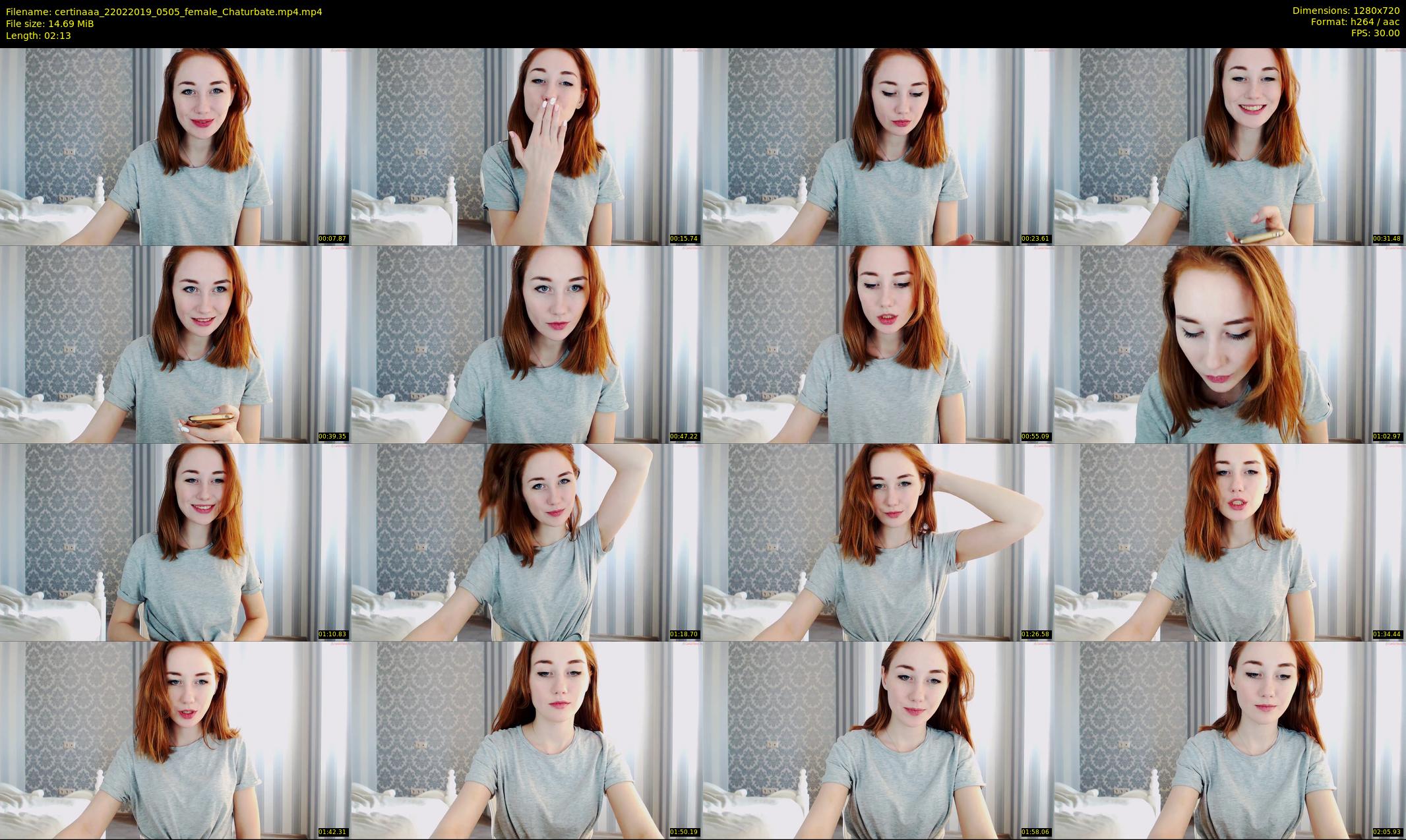 certinaaa — 3 minute Chaturbate female cam show recording, 720p, Feb 22, 2019
