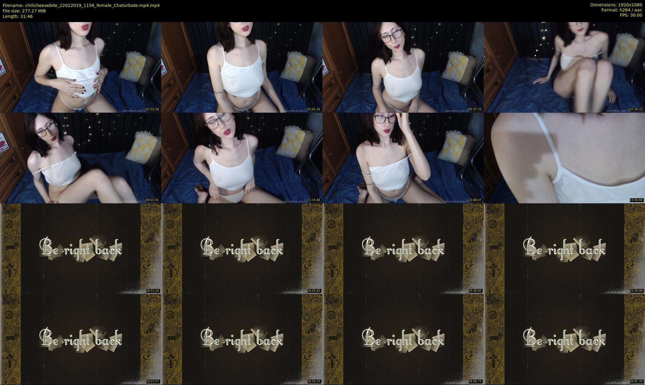 chilicheesebite — 32 minute Chaturbate female cam show recording, 1080p, Feb 22, 2019