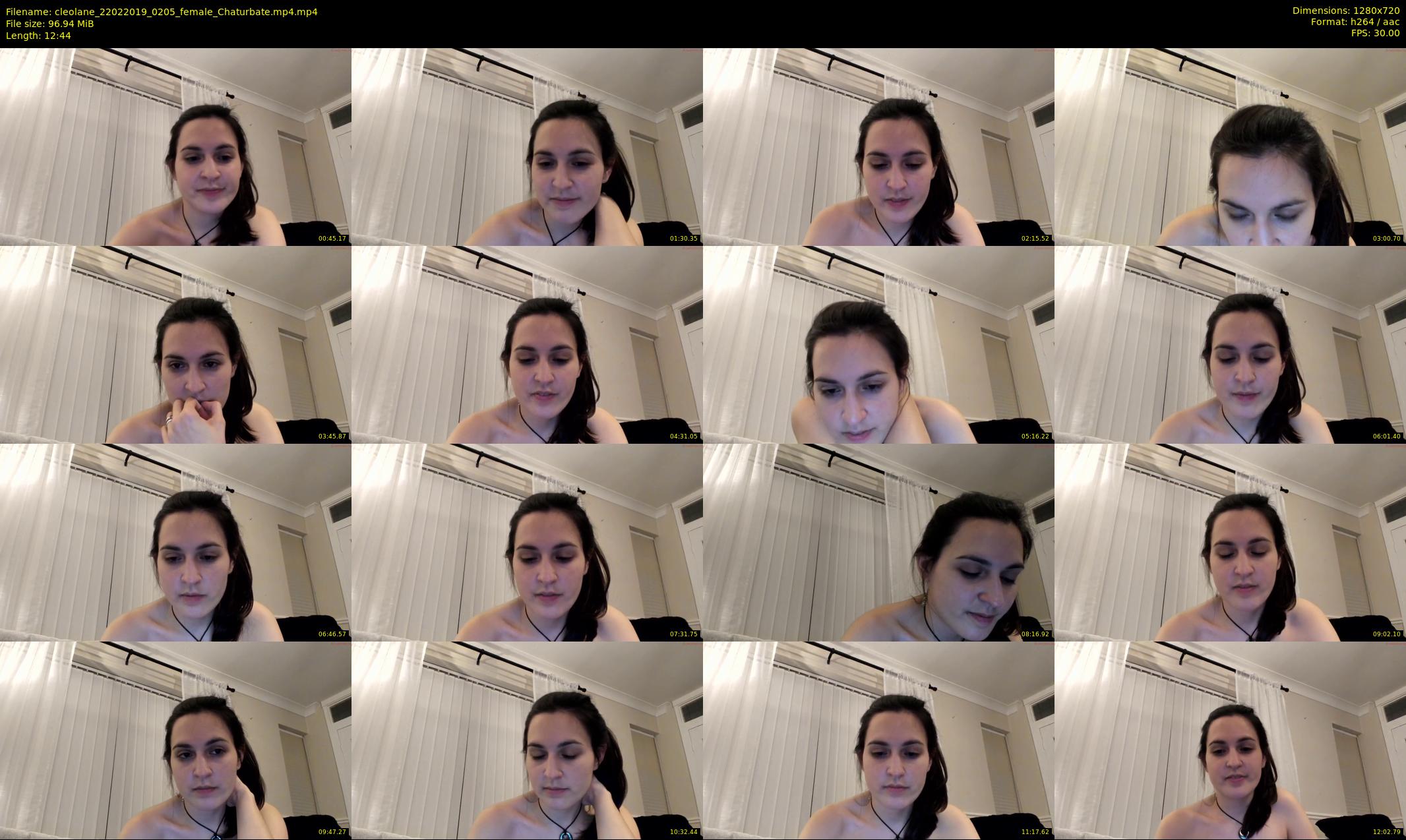 cleolane — 13 minute Chaturbate female cam show recording, 720p, Feb 22, 2019
