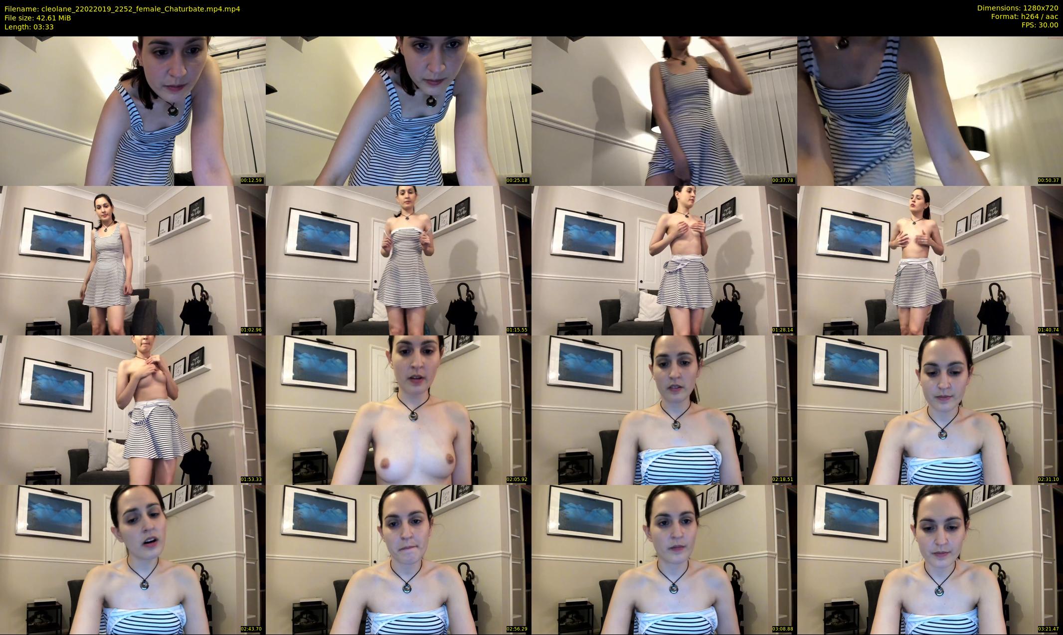 cleolane — 4 minute Chaturbate female cam show recording, 720p, Feb 22, 2019