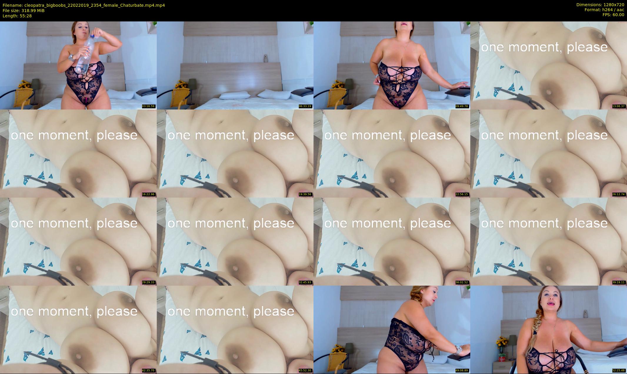 cleopatra_bigboobs — 56 minute Chaturbate female cam show recording, 720p, Feb 22, 2019