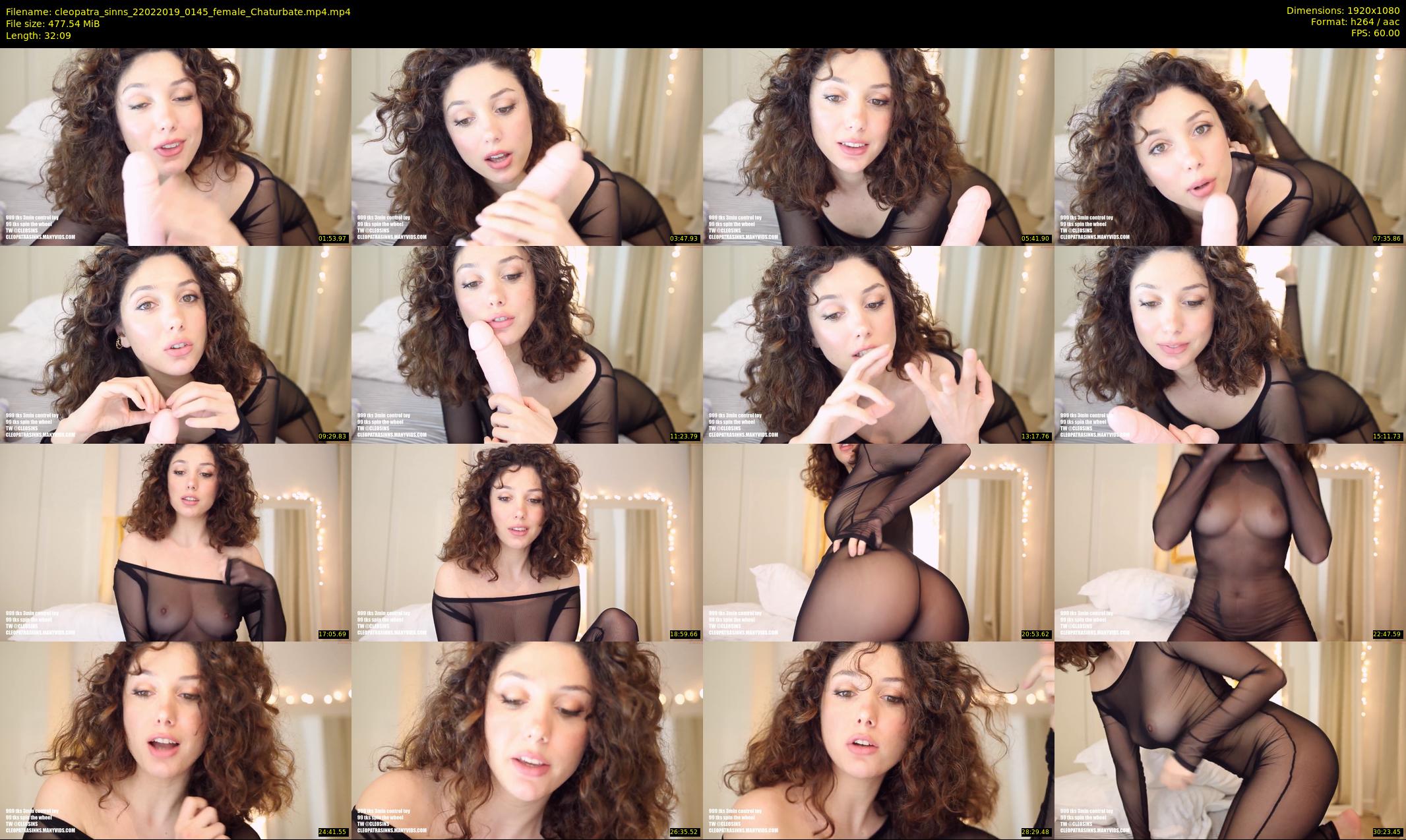 cleopatra_sinns — 33 minute Chaturbate female cam show recording, 1080p, Feb 22, 2019