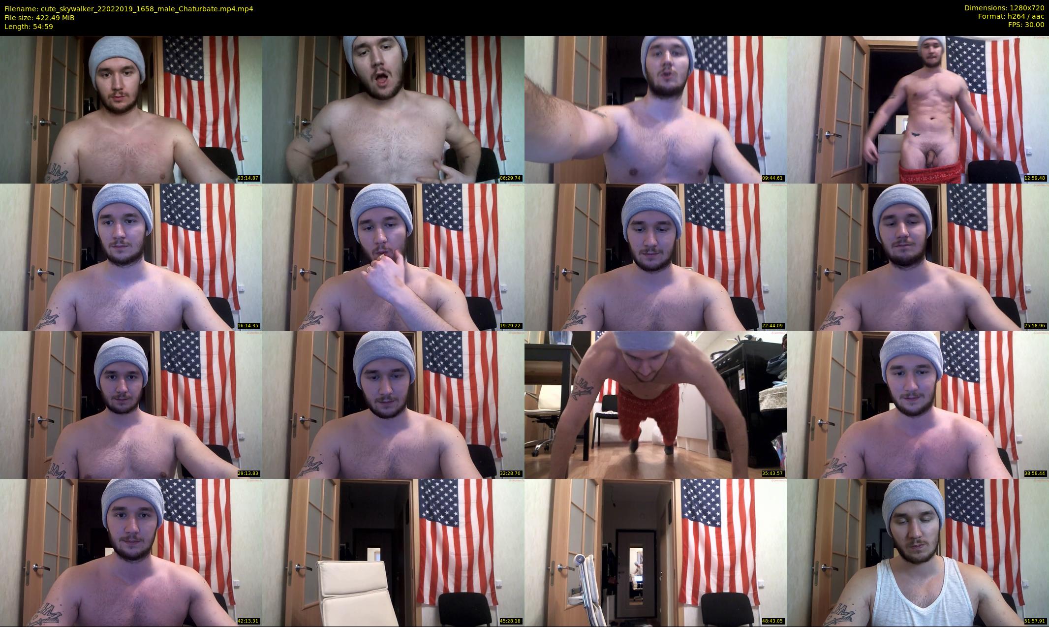 cute_skywalker — 55 minute Chaturbate male cam show recording, 720p, Feb 22, 2019