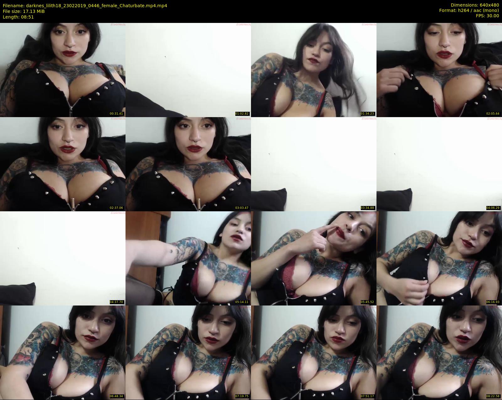 darknes_lilith18 — 9 minute Chaturbate female cam show recording, 480p, Feb 23, 2019