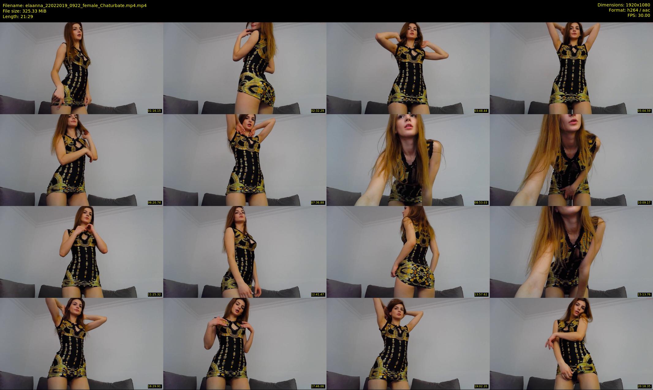 elaanna — 22 minute Chaturbate female cam show recording, 1080p, Feb 22, 2019