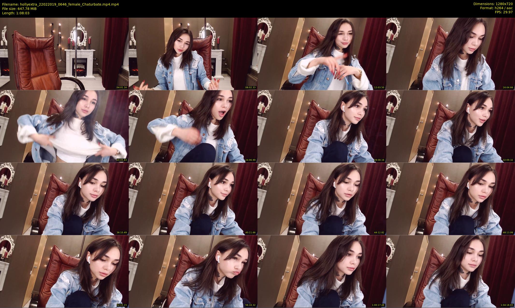hollyextra — 69 minute Chaturbate female cam show recording, 720p, Feb 22, 2019