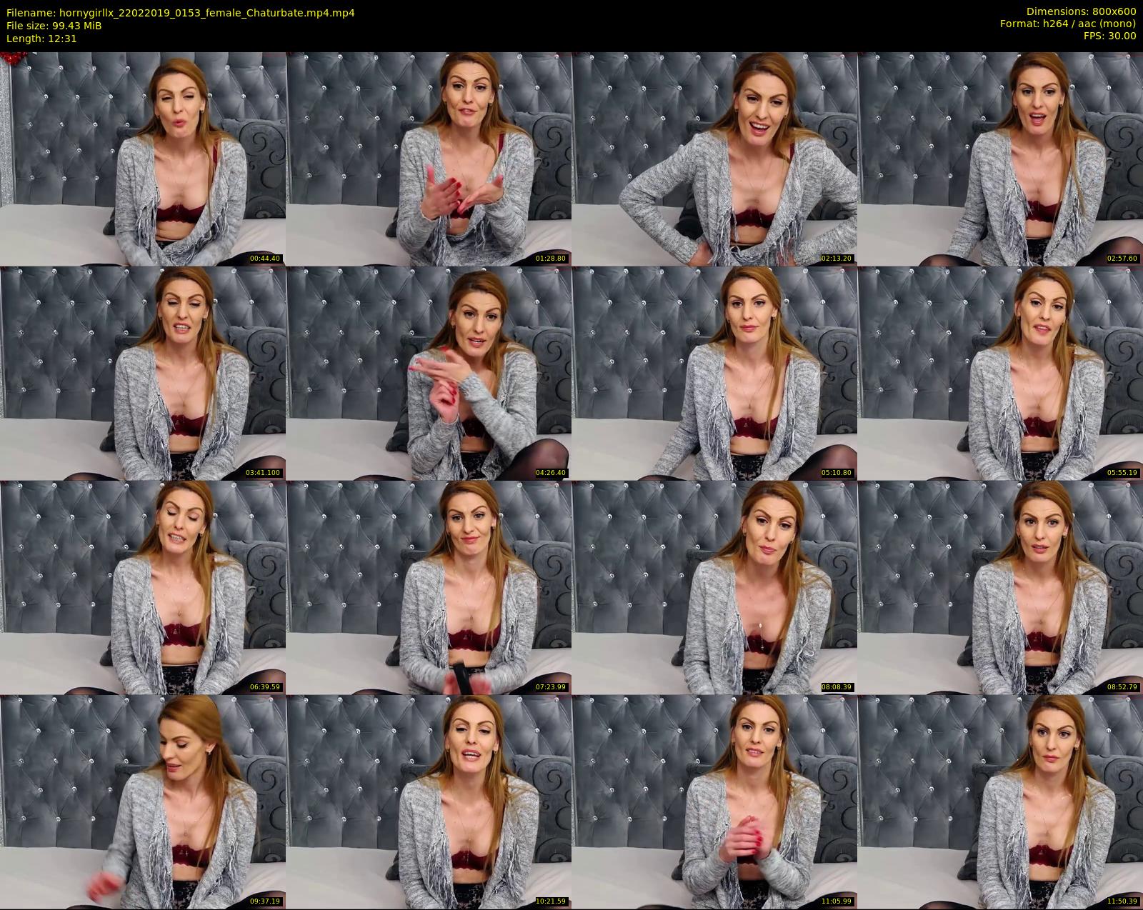 hornygirllx — 13 minute Chaturbate female cam show recording, 480p, Feb 22, 2019