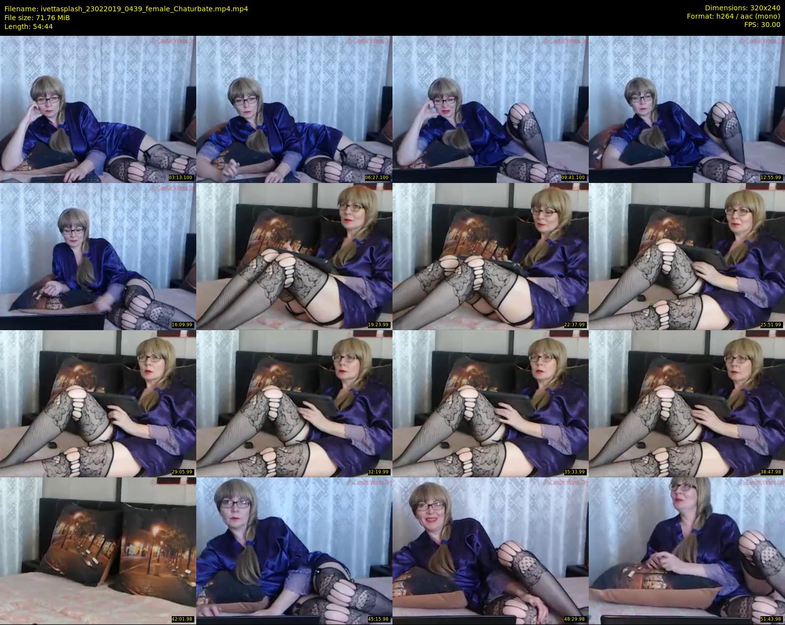 ivettasplash — 55 minute Chaturbate female cam show recording, SD, Feb 23, 2019