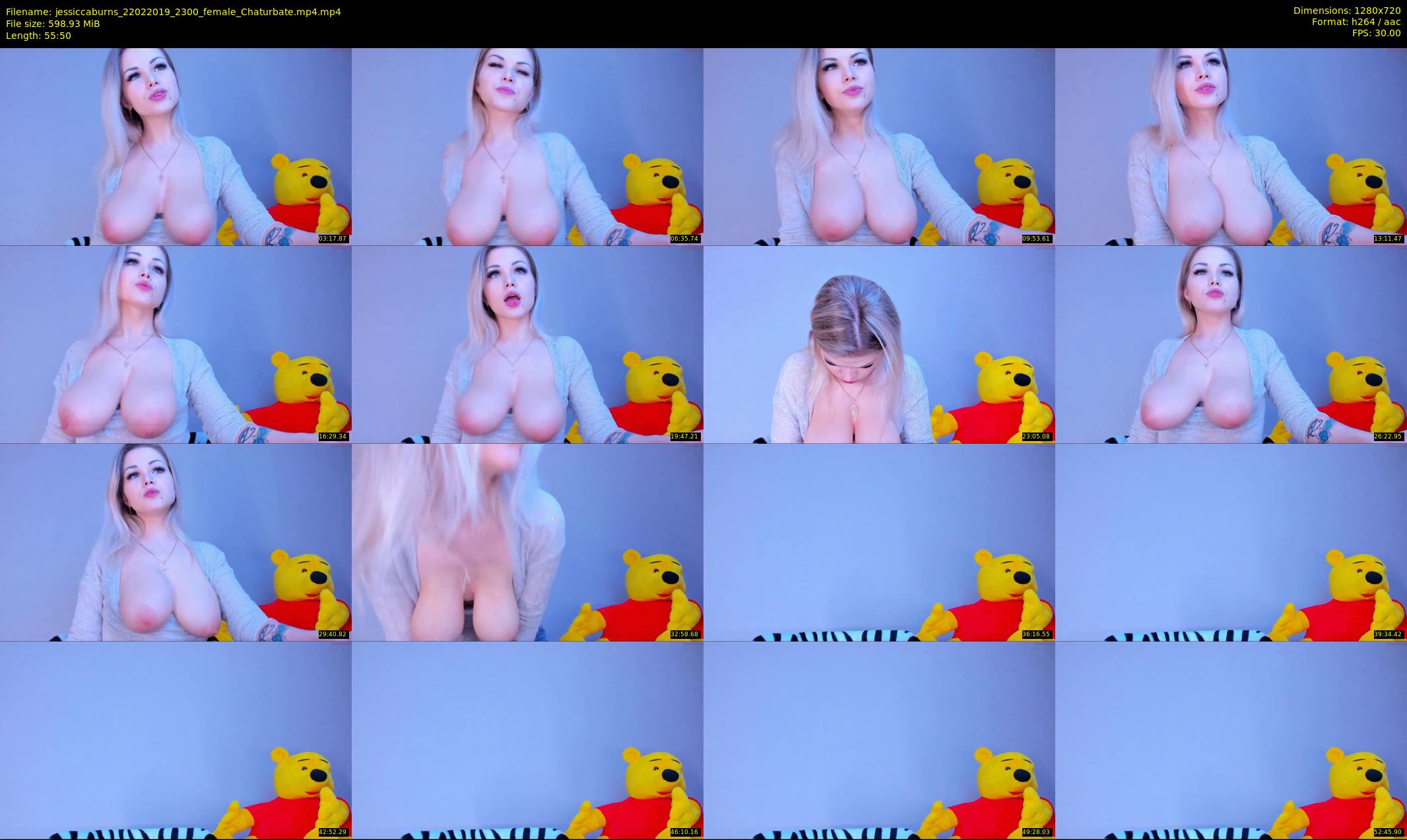 jessiccaburns — 56 minute Chaturbate female cam show recording, 720p, Feb 22, 2019