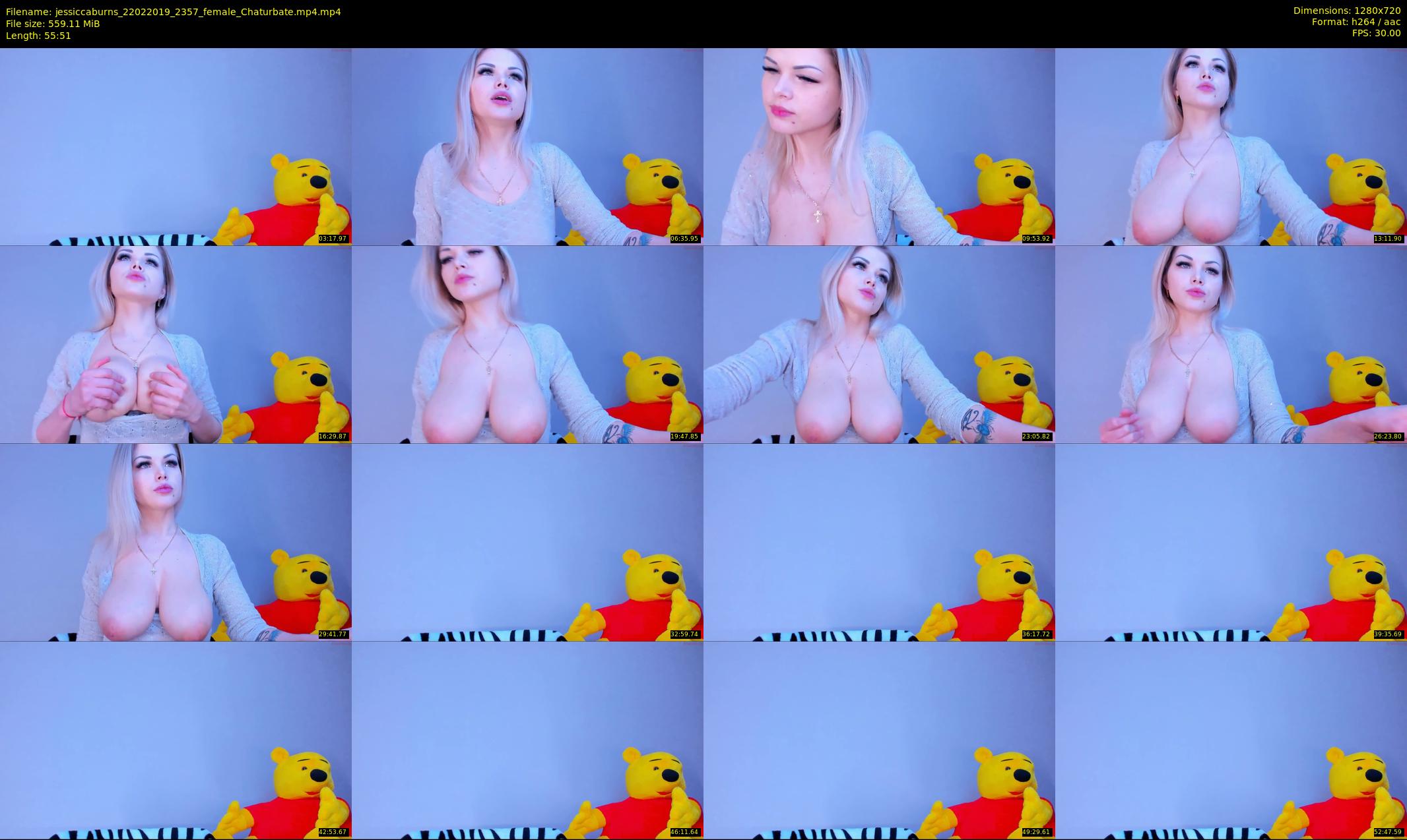jessiccaburns — 56 minute Chaturbate female cam show recording, 720p, Feb 22, 2019