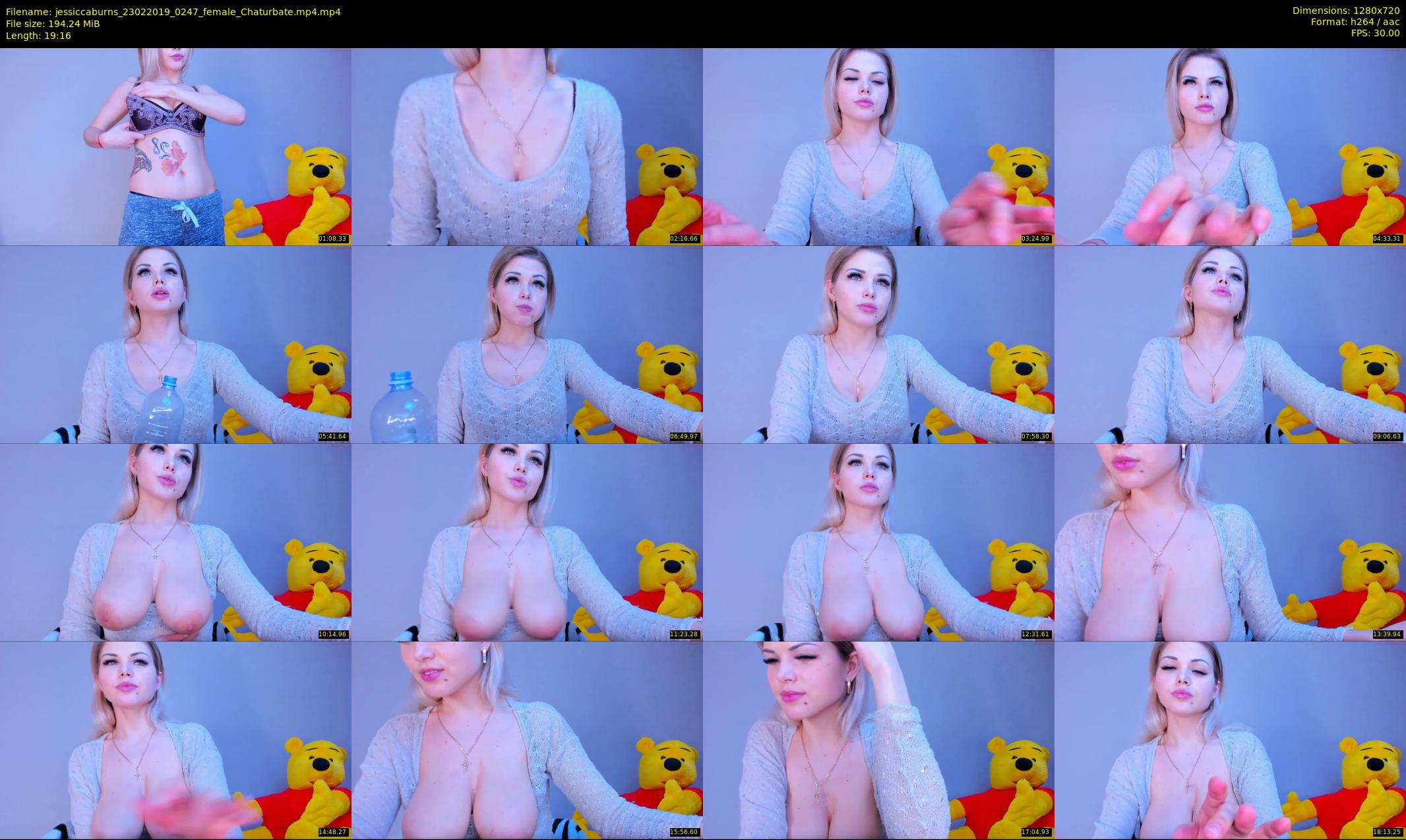 jessiccaburns — 20 minute Chaturbate female cam show recording, 720p, Feb 23, 2019