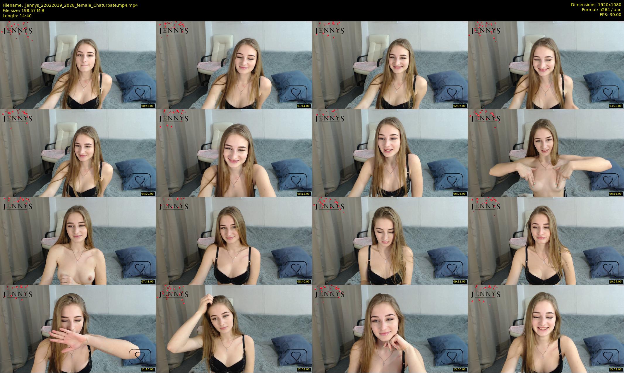 jjennys — 15 minute Chaturbate female cam show recording, 1080p, Feb 22, 2019
