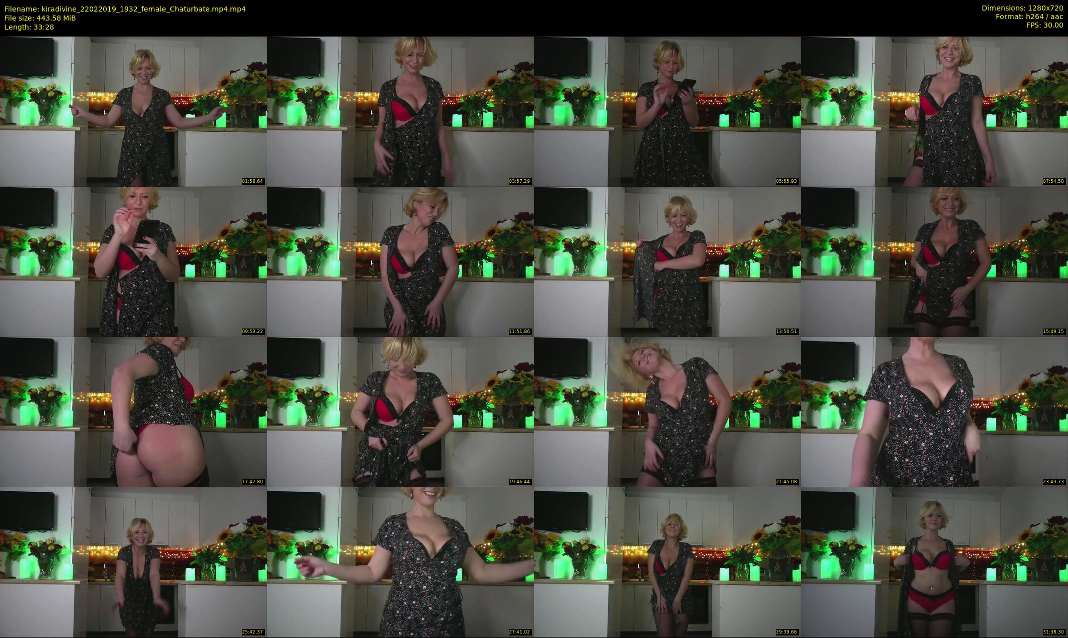 kiradivine — 34 minute Chaturbate female cam show recording, 720p, Feb 22, 2019