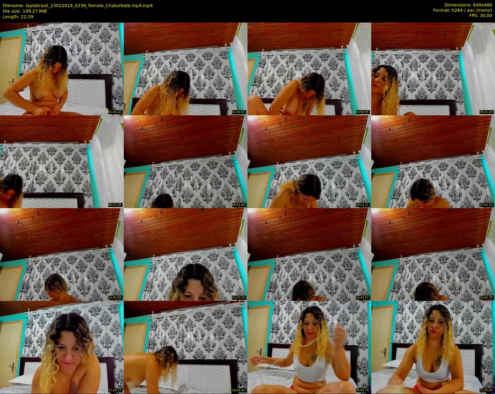 laylabrasil — 23 minute Chaturbate female cam show recording, 480p, Feb 23, 2019
