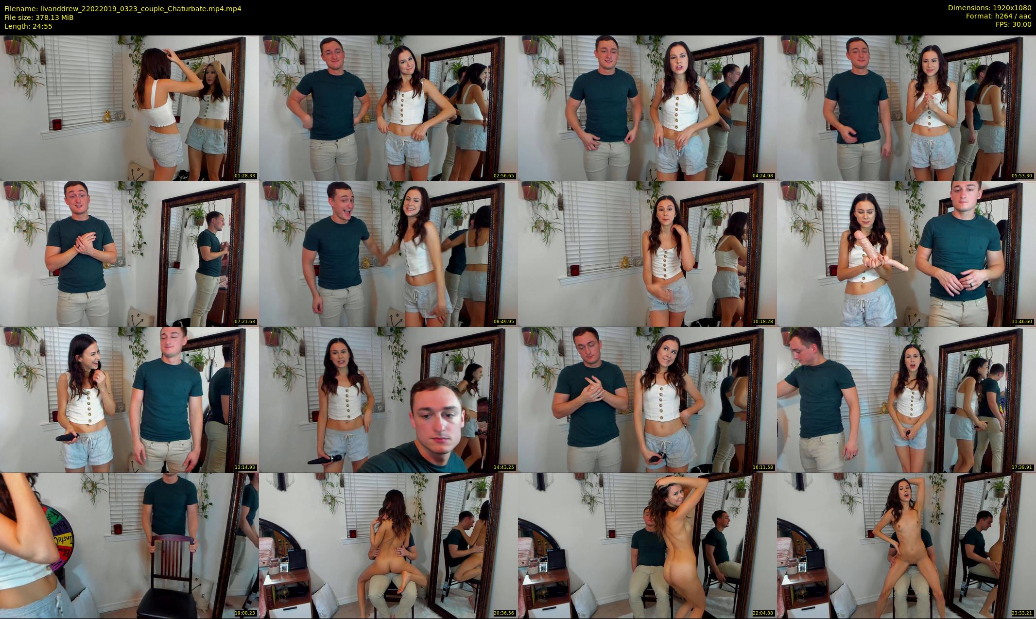 livanddrew — 25 minute Chaturbate couple cam show recording, 1080p, Feb 22, 2019