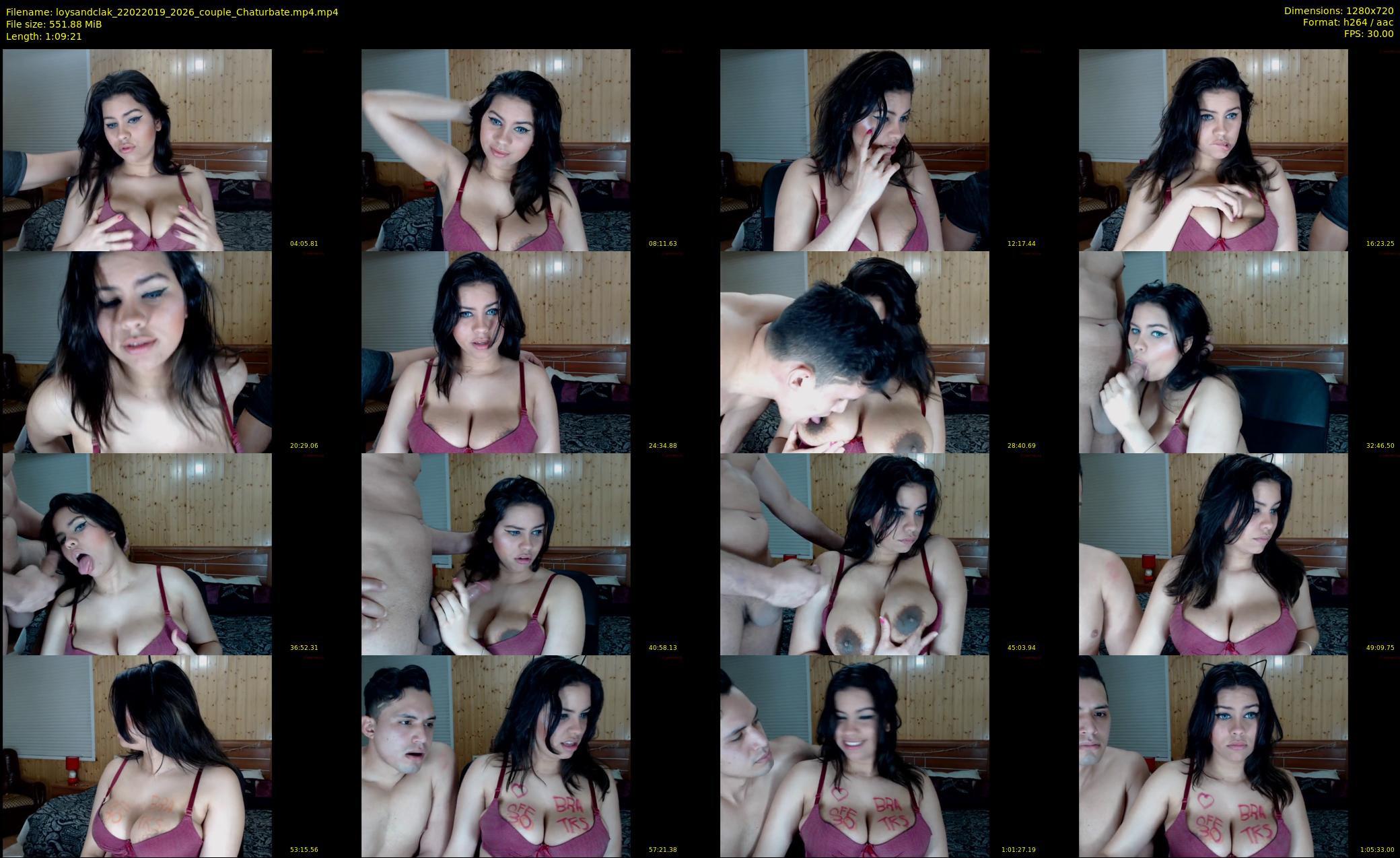 loysandclak — 70 minute Chaturbate couple cam show recording, 720p, Feb 22, 2019