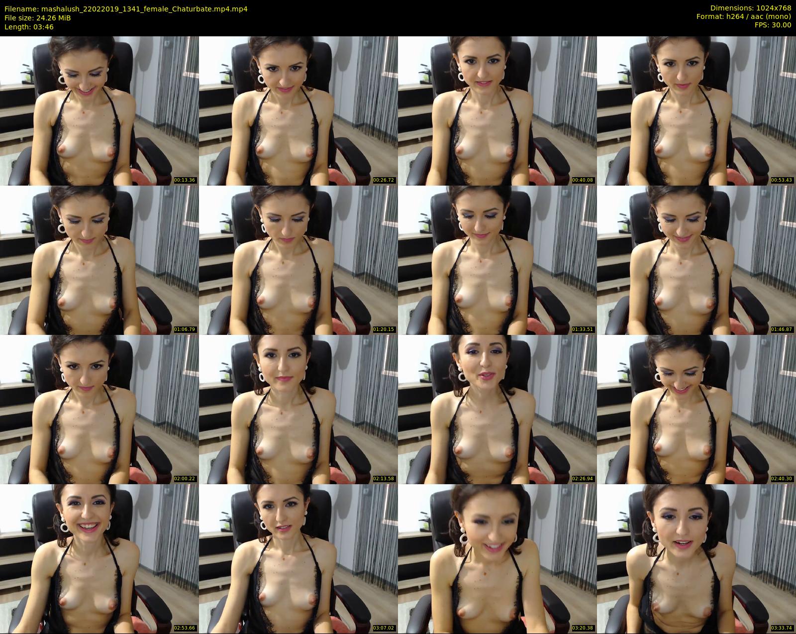 mashalush — 4 minute Chaturbate female cam show recording, 720p, Feb 22, 2019