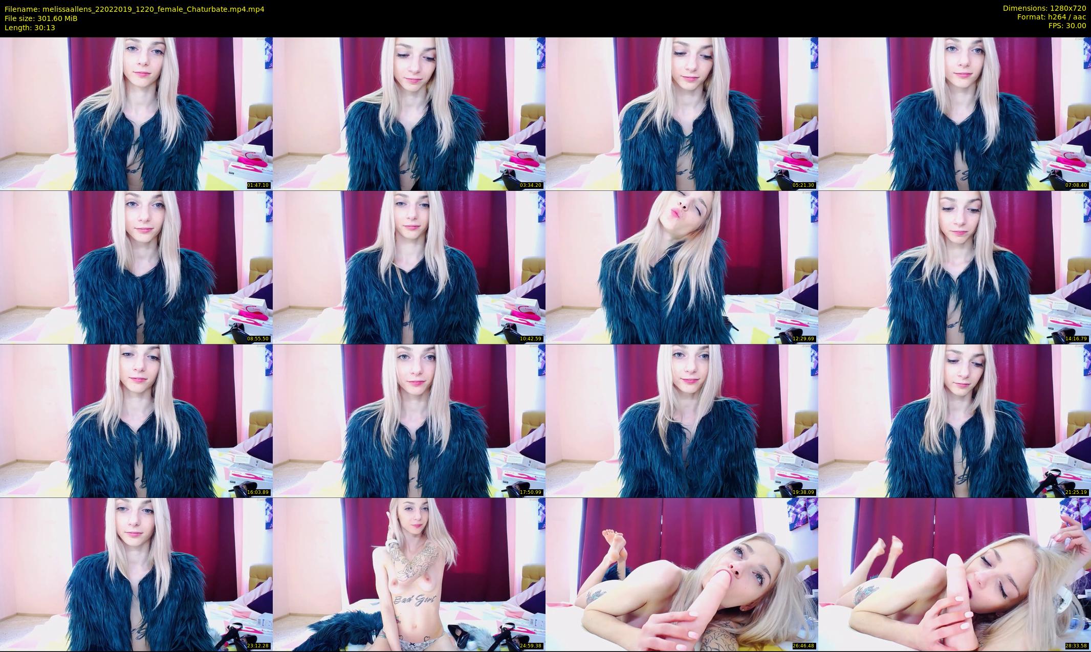 melissaallens — 31 minute Chaturbate female cam show recording, 720p, Feb 22, 2019