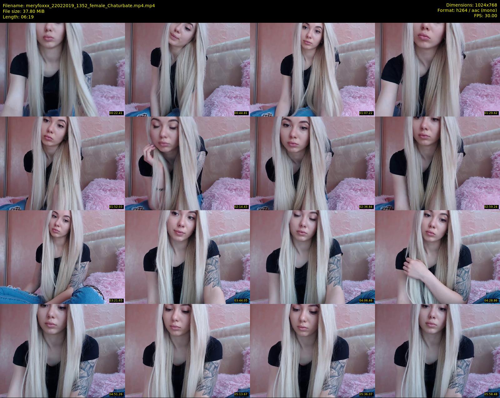 meryfoxxx — 7 minute Chaturbate female cam show recording, 720p, Feb 22, 2019