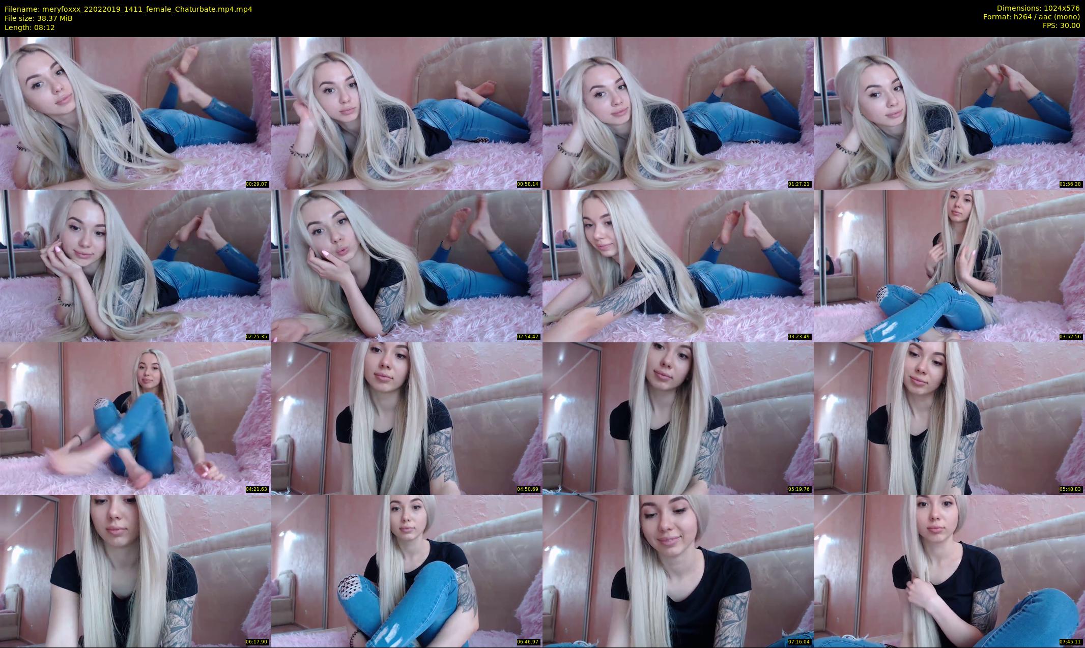 meryfoxxx — 9 minute Chaturbate female cam show recording, 480p, Feb 22, 2019