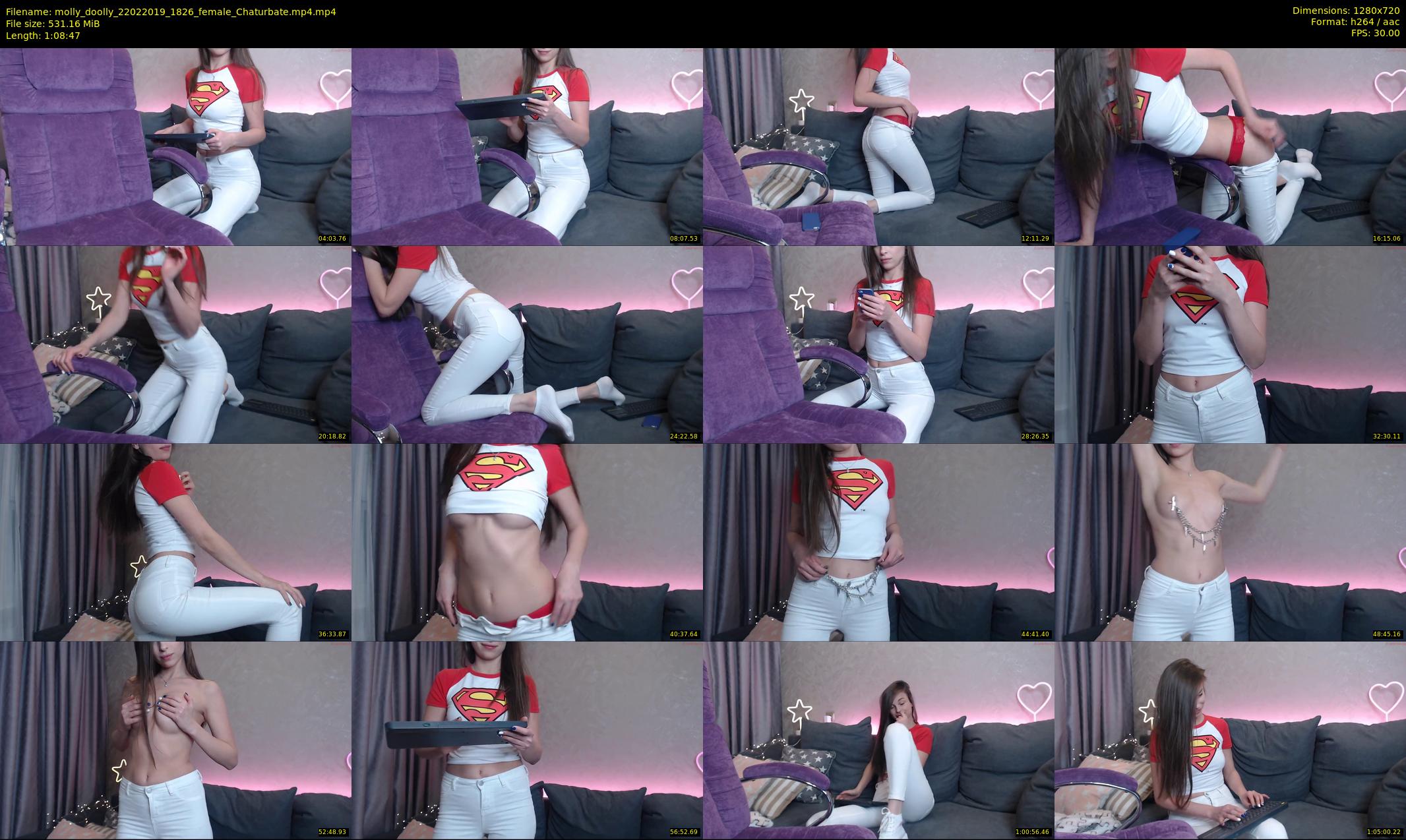 molly_doolly — 69 minute Chaturbate female cam show recording, 720p, Feb 22, 2019