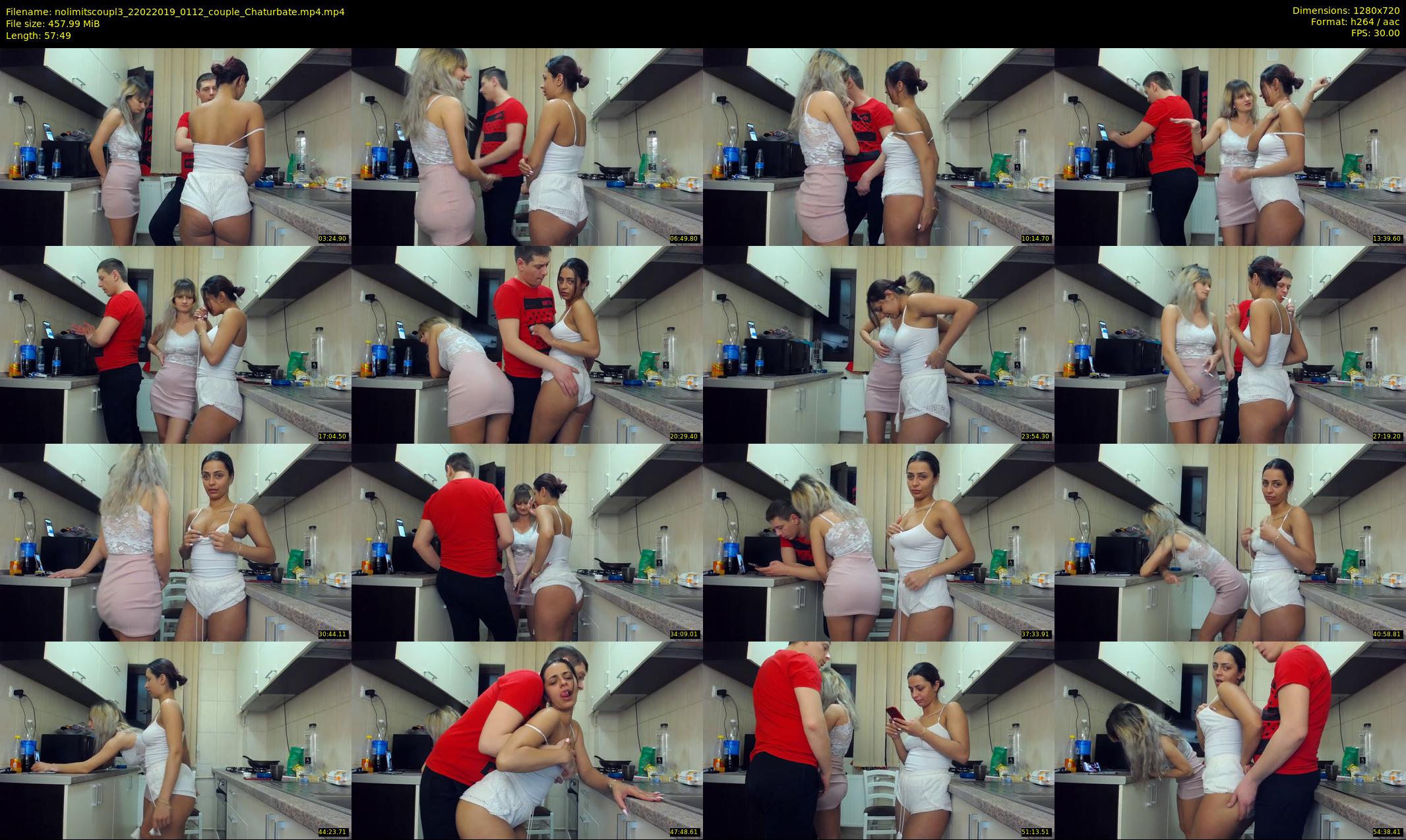 nolimitscoupl3 — 58 minute Chaturbate couple cam show recording, 720p, Feb 22, 2019