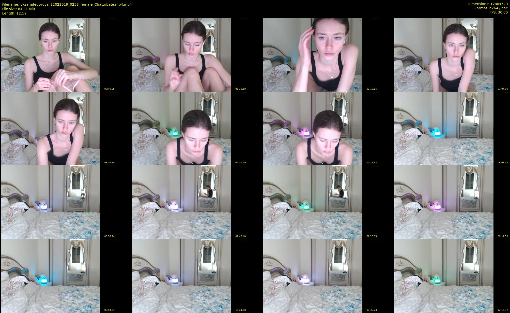 oksanafedorova — 13 minute Chaturbate female cam show recording, 720p, Feb 22, 2019