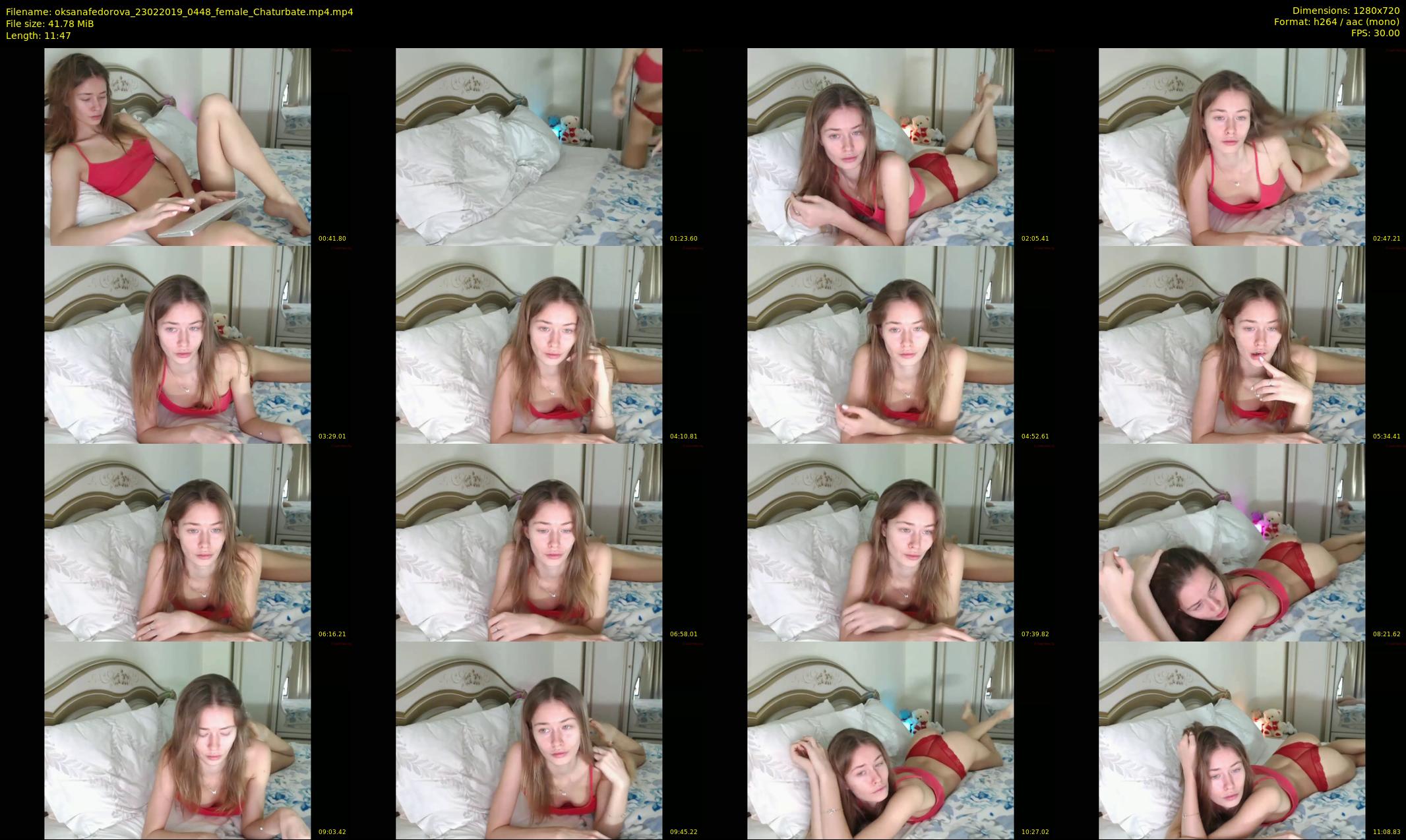 oksanafedorova — 12 minute Chaturbate female cam show recording, 720p, Feb 23, 2019