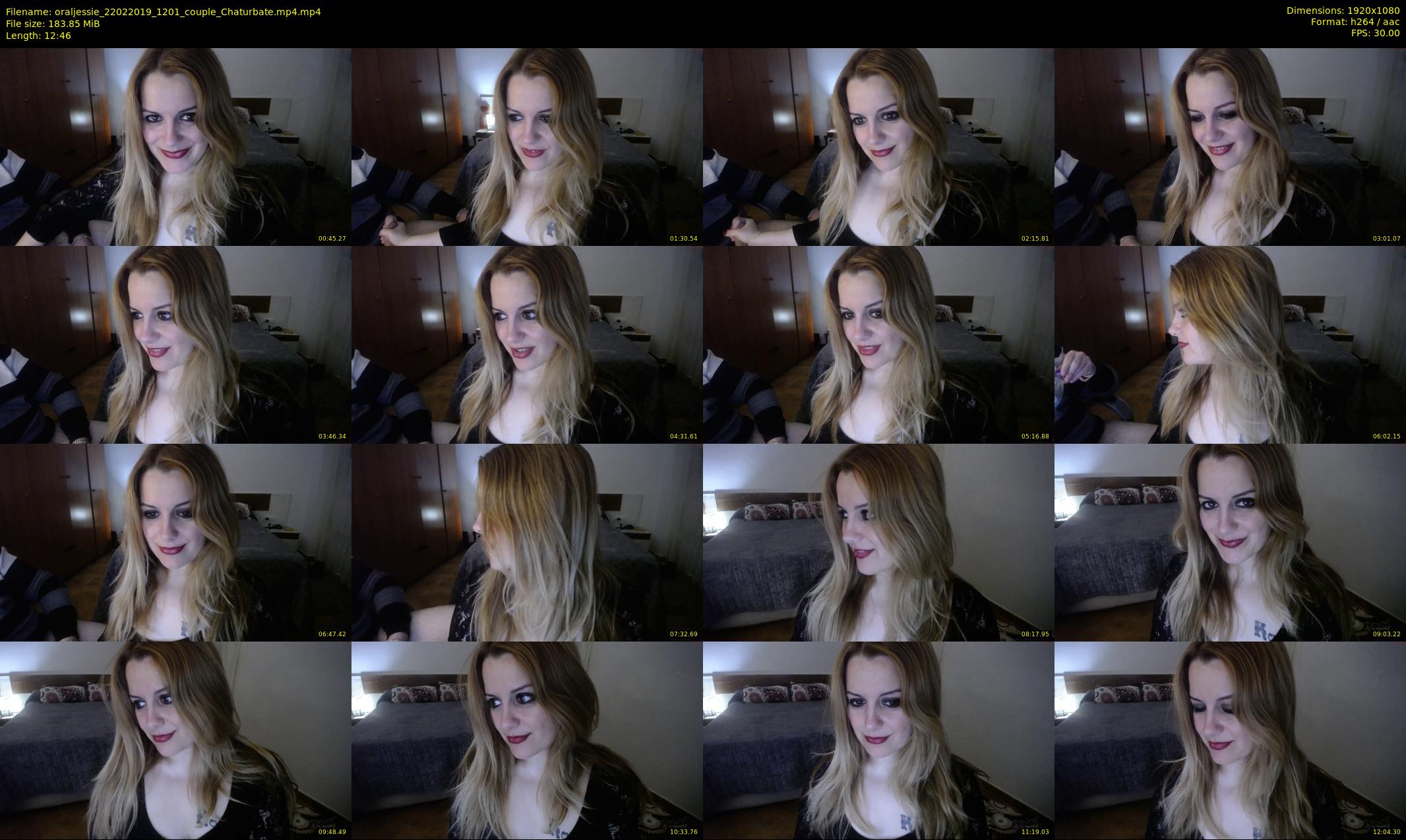 oraljessie — 13 minute Chaturbate couple cam show recording, 1080p, Feb 22, 2019