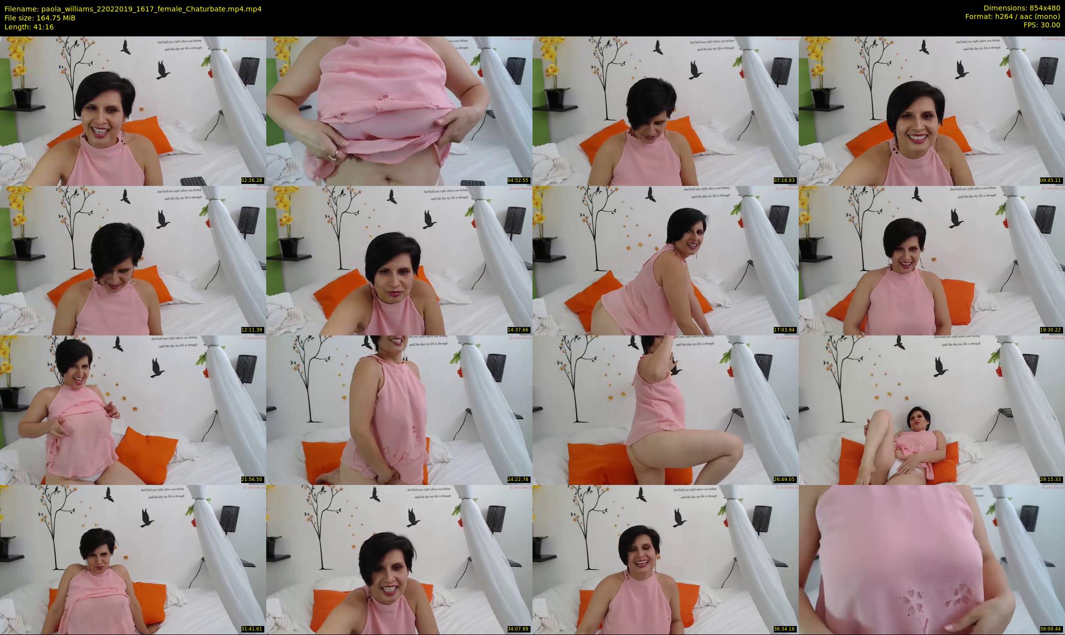 paola_williams — 42 minute Chaturbate female cam show recording, 480p, Feb 22, 2019