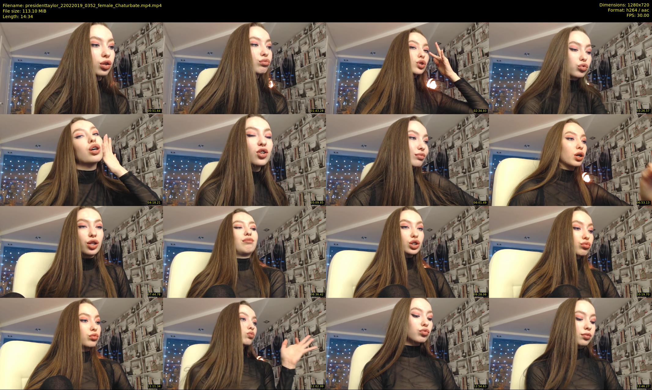 presidenttaylor — 15 minute Chaturbate female cam show recording, 720p, Feb 22, 2019