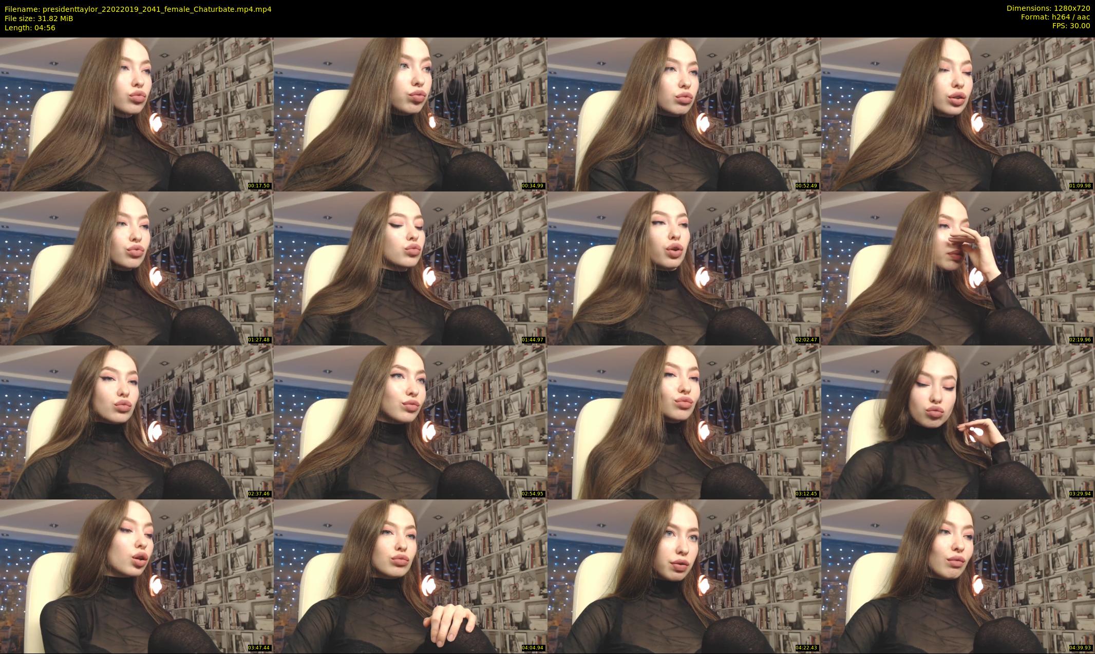 presidenttaylor — 5 minute Chaturbate female cam show recording, 720p, Feb 22, 2019