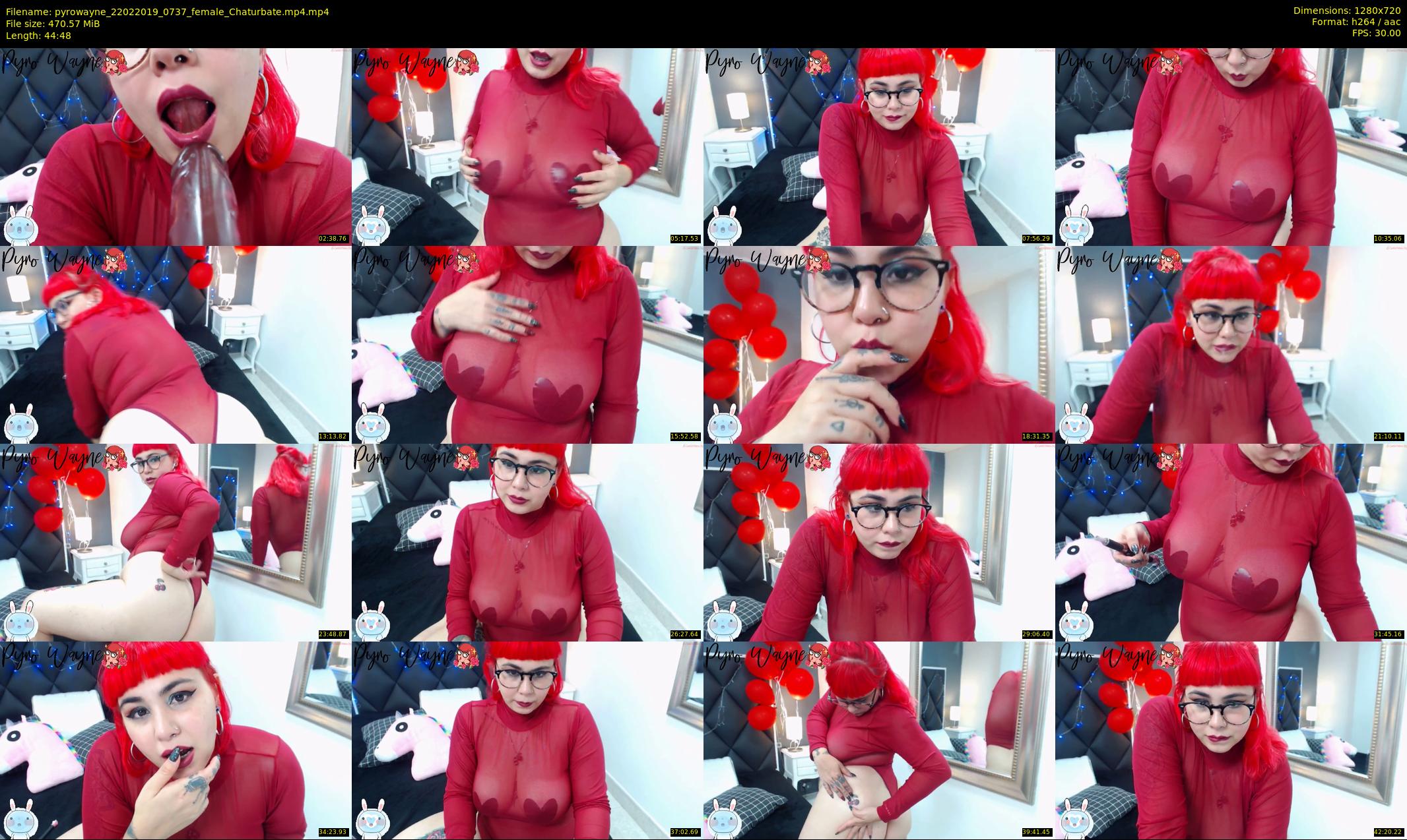 pyrowayne — 45 minute Chaturbate female cam show recording, 720p, Feb 22, 2019