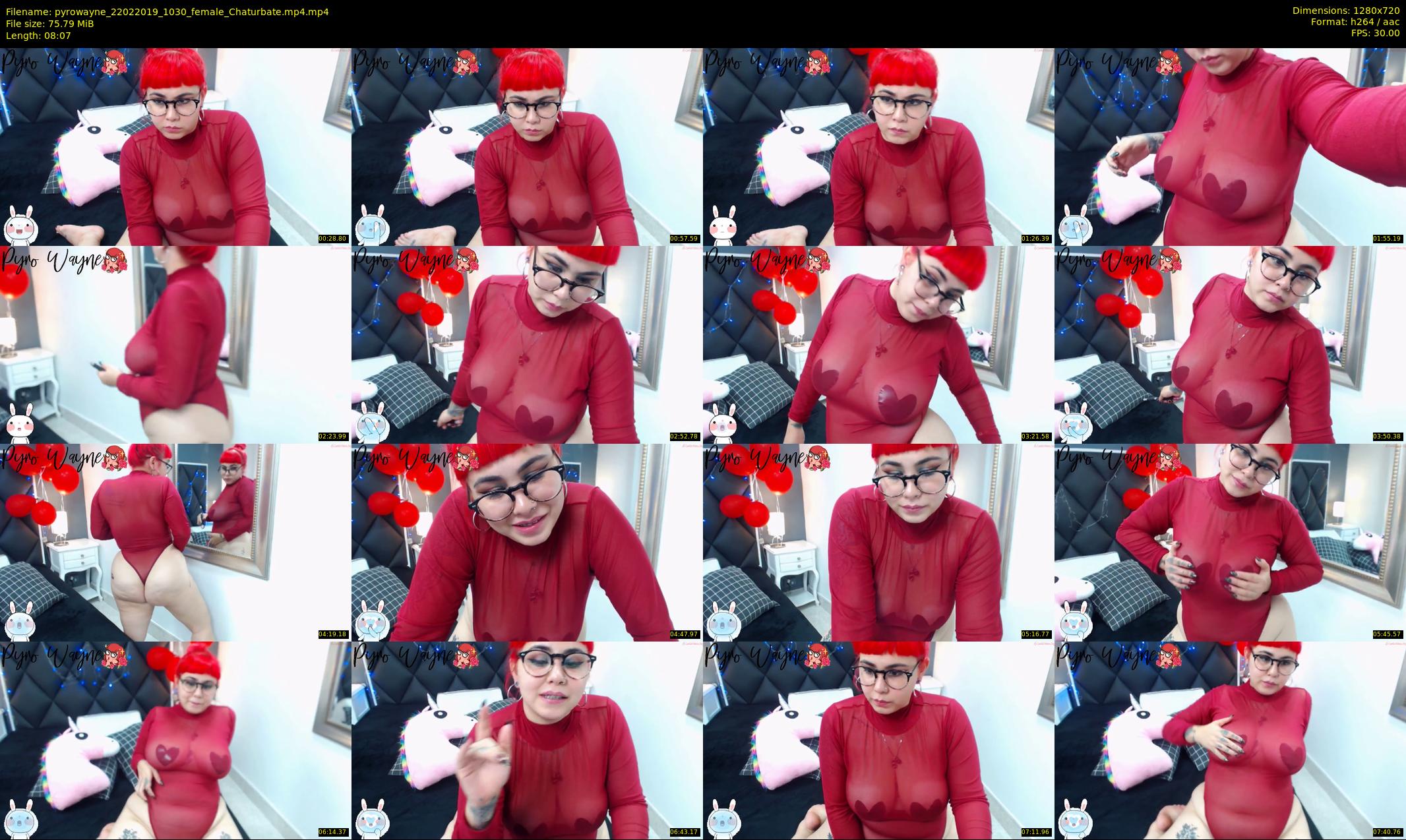 pyrowayne — 9 minute Chaturbate female cam show recording, 720p, Feb 22, 2019