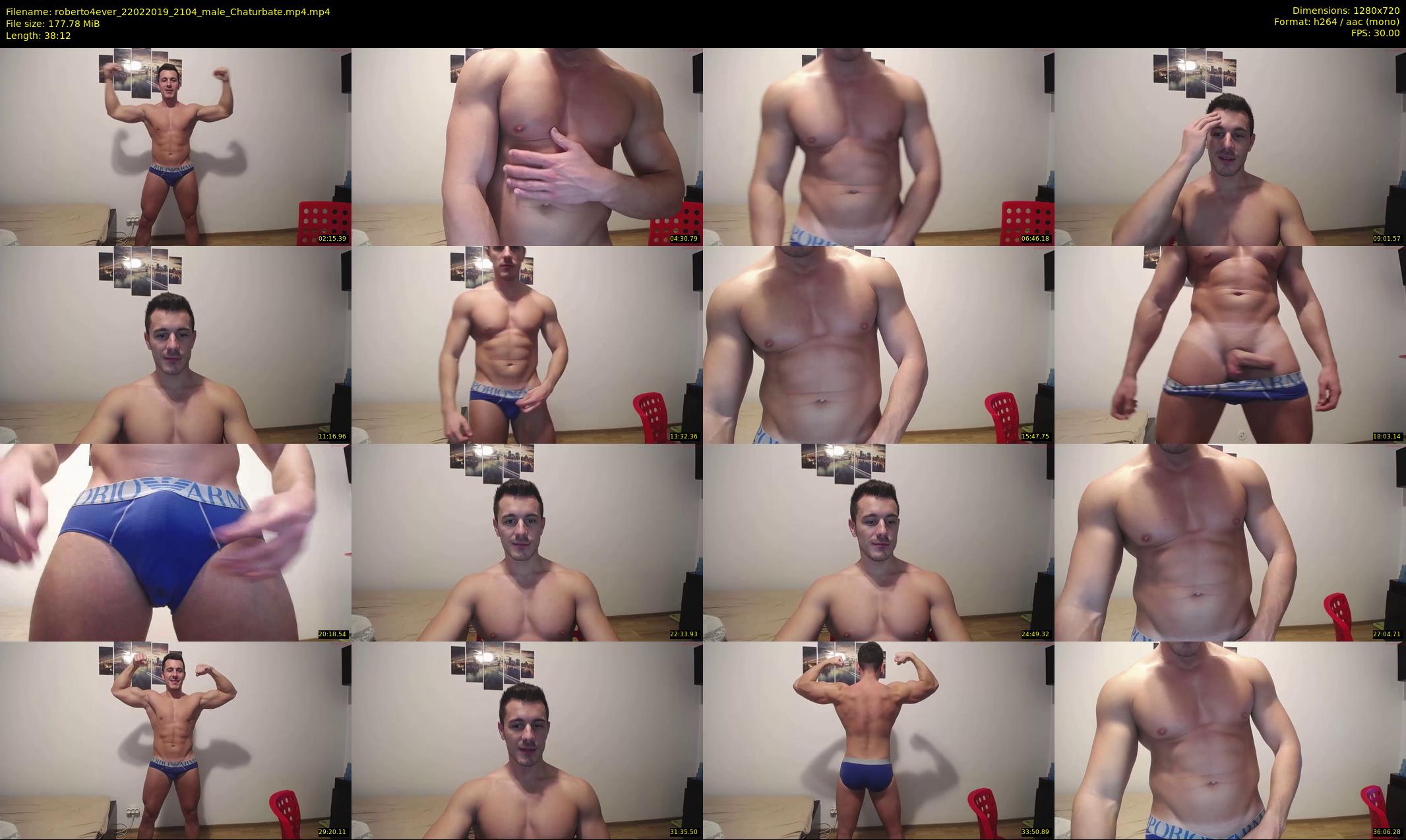 roberto4ever — 39 minute Chaturbate male cam show recording, 720p, Feb 22, 2019