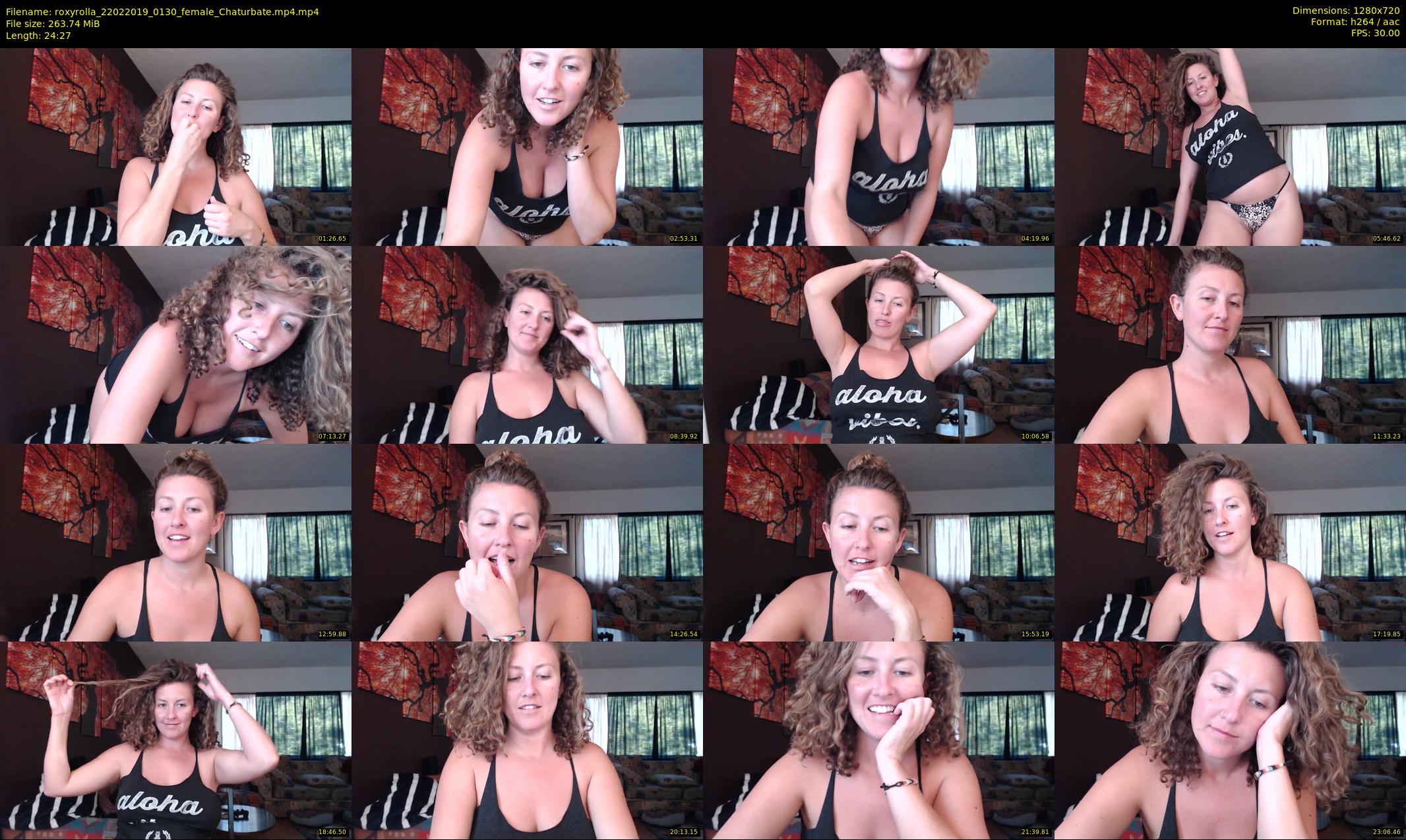 roxyrolla — 25 minute Chaturbate female cam show recording, 720p, Feb 22, 2019