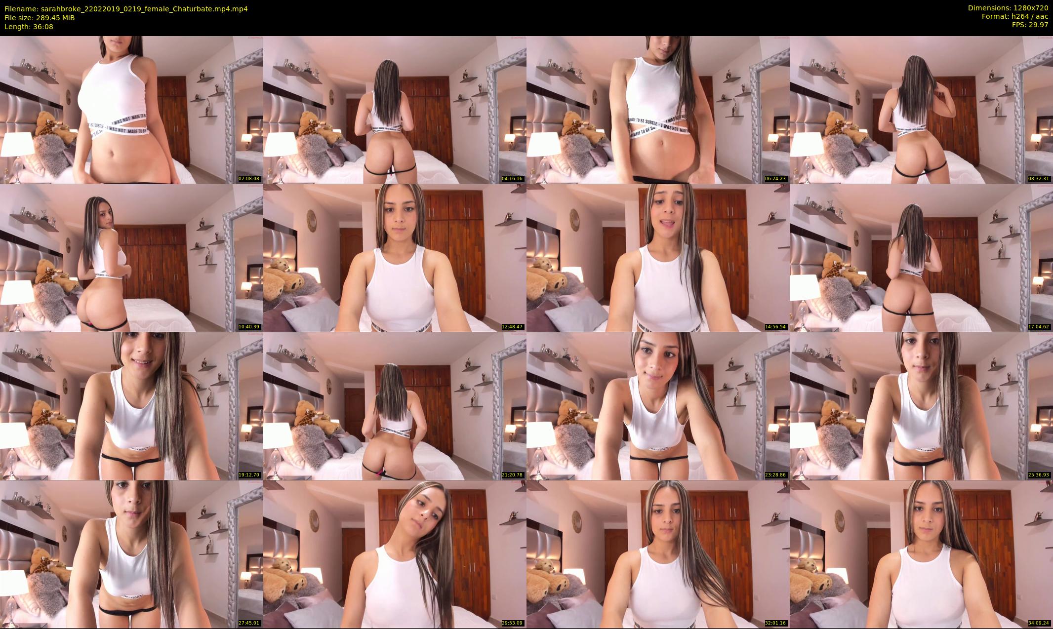 sarahbroke — 37 minute Chaturbate female cam show recording, 720p, Feb 22, 2019