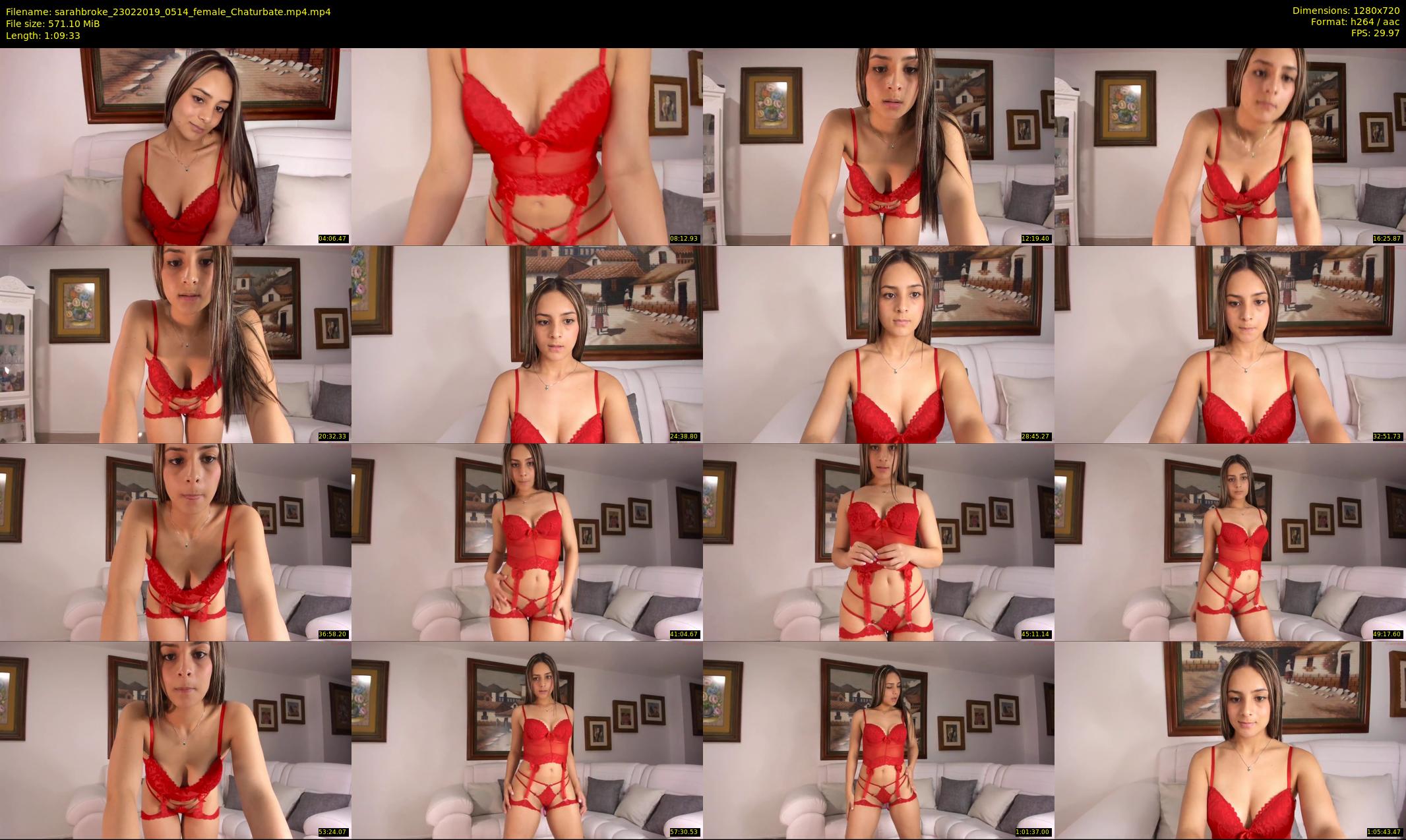 sarahbroke — 70 minute Chaturbate female cam show recording, 720p, Feb 23, 2019