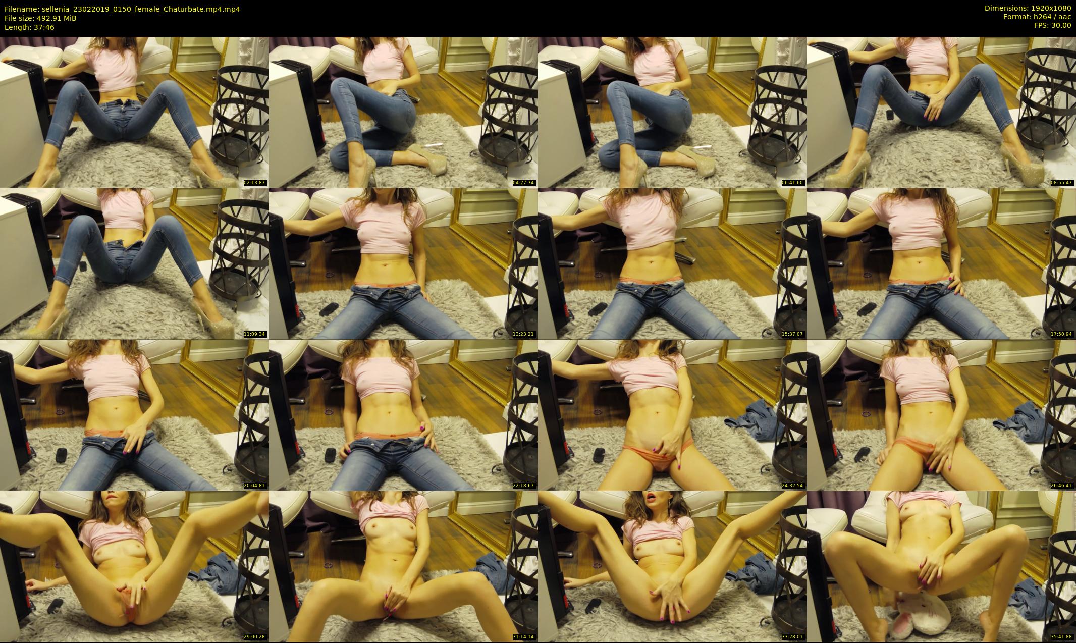 sellenia — 38 minute Chaturbate female cam show recording, 1080p, Feb 23, 2019