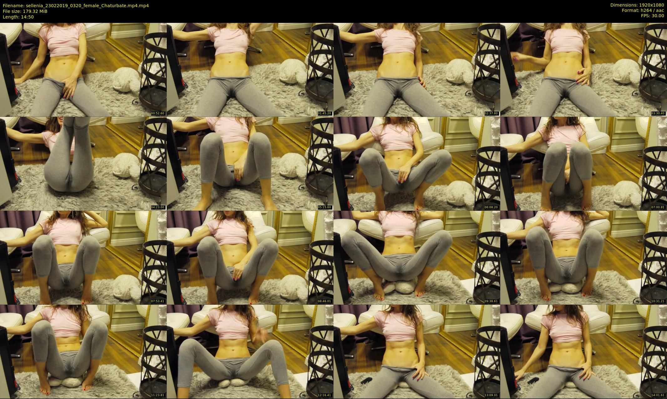 sellenia — 15 minute Chaturbate female cam show recording, 1080p, Feb 23, 2019