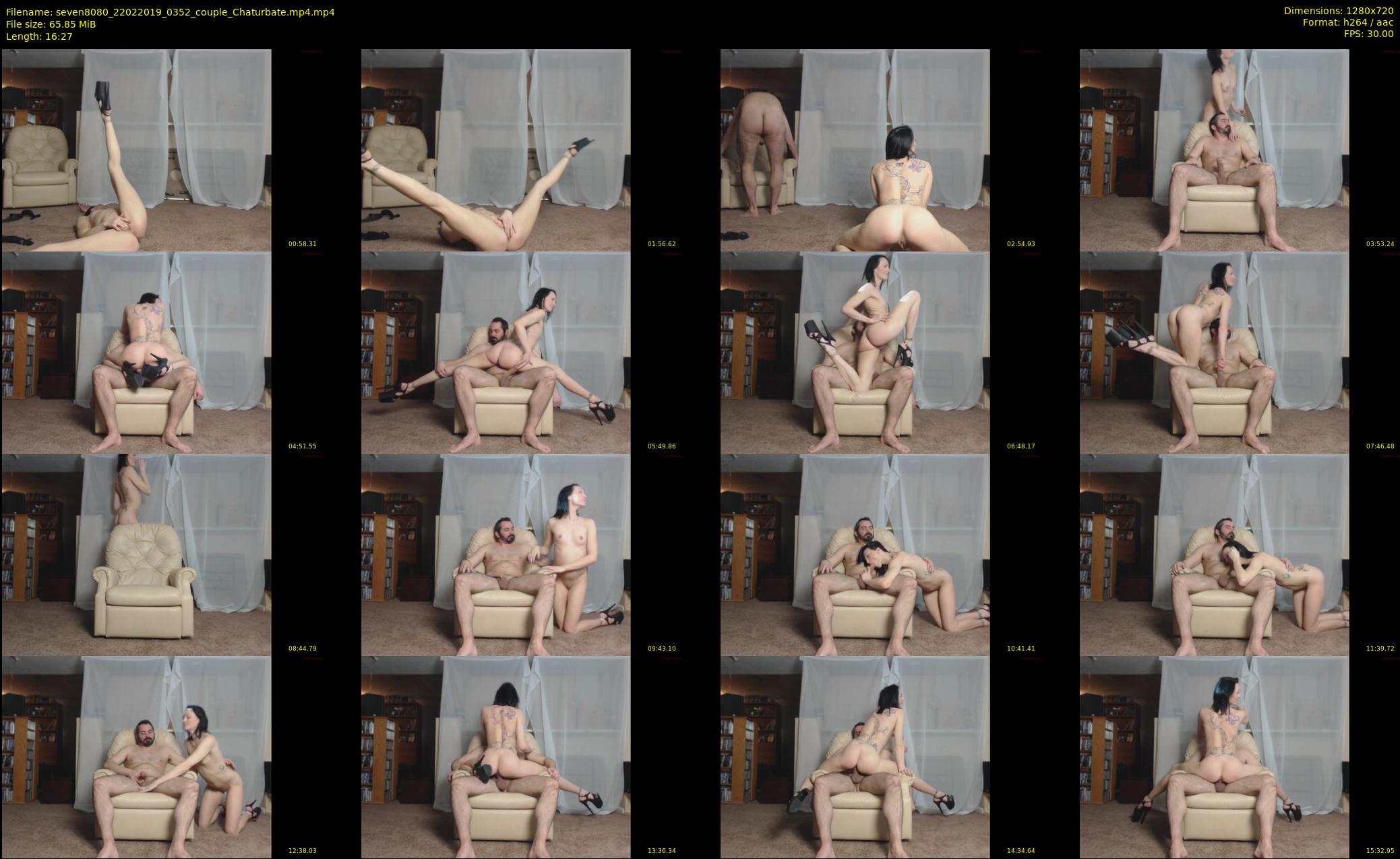 seven8080 — 17 minute Chaturbate couple cam show recording, 720p, Feb 22, 2019
