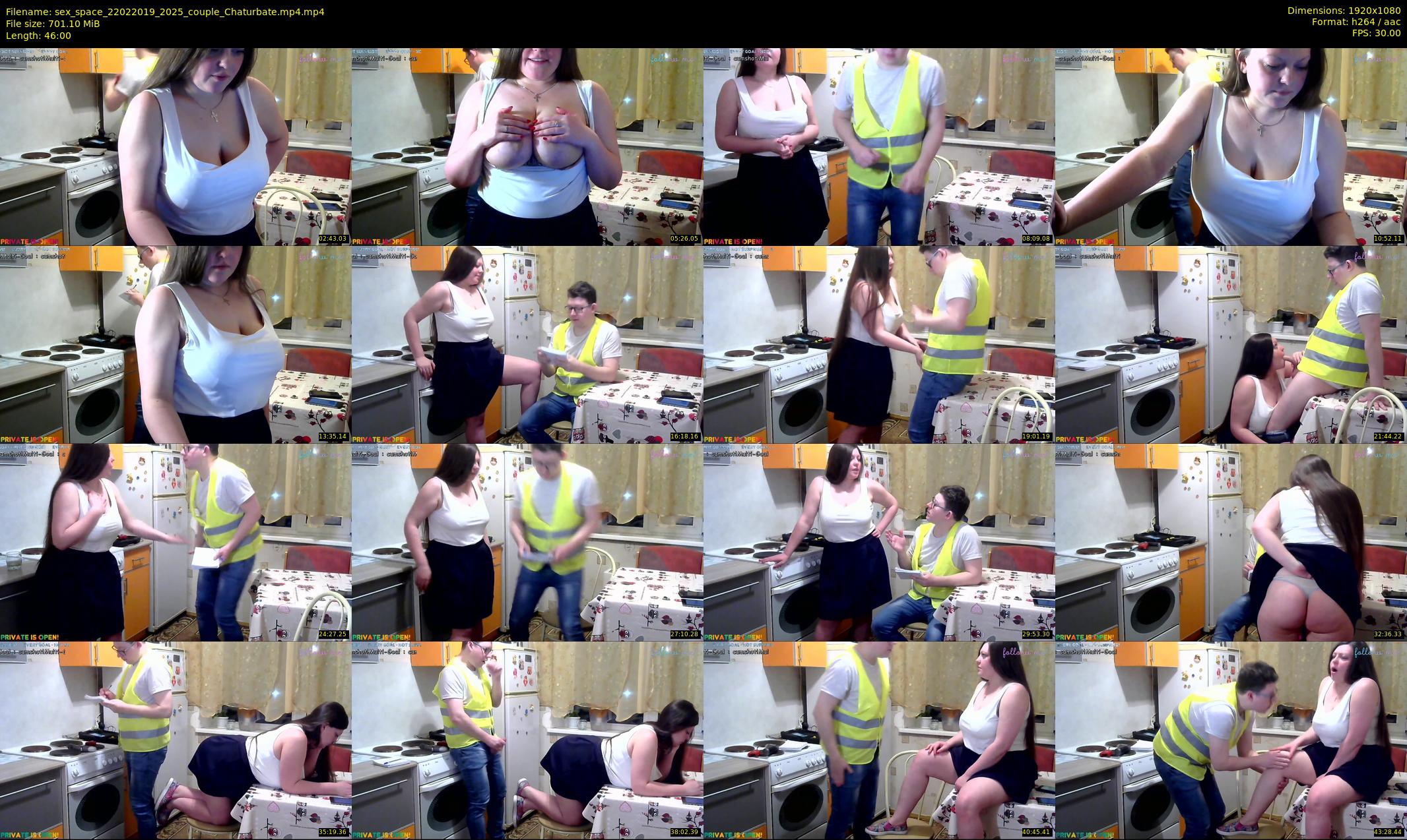 sex_space — 46 minute Chaturbate couple cam show recording, 1080p, Feb 22, 2019