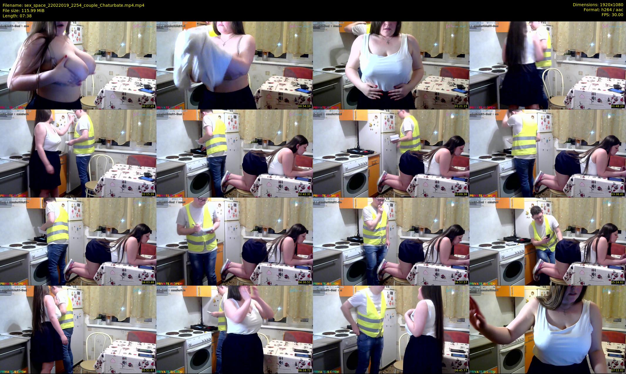 sex_space — 8 minute Chaturbate couple cam show recording, 1080p, Feb 22, 2019