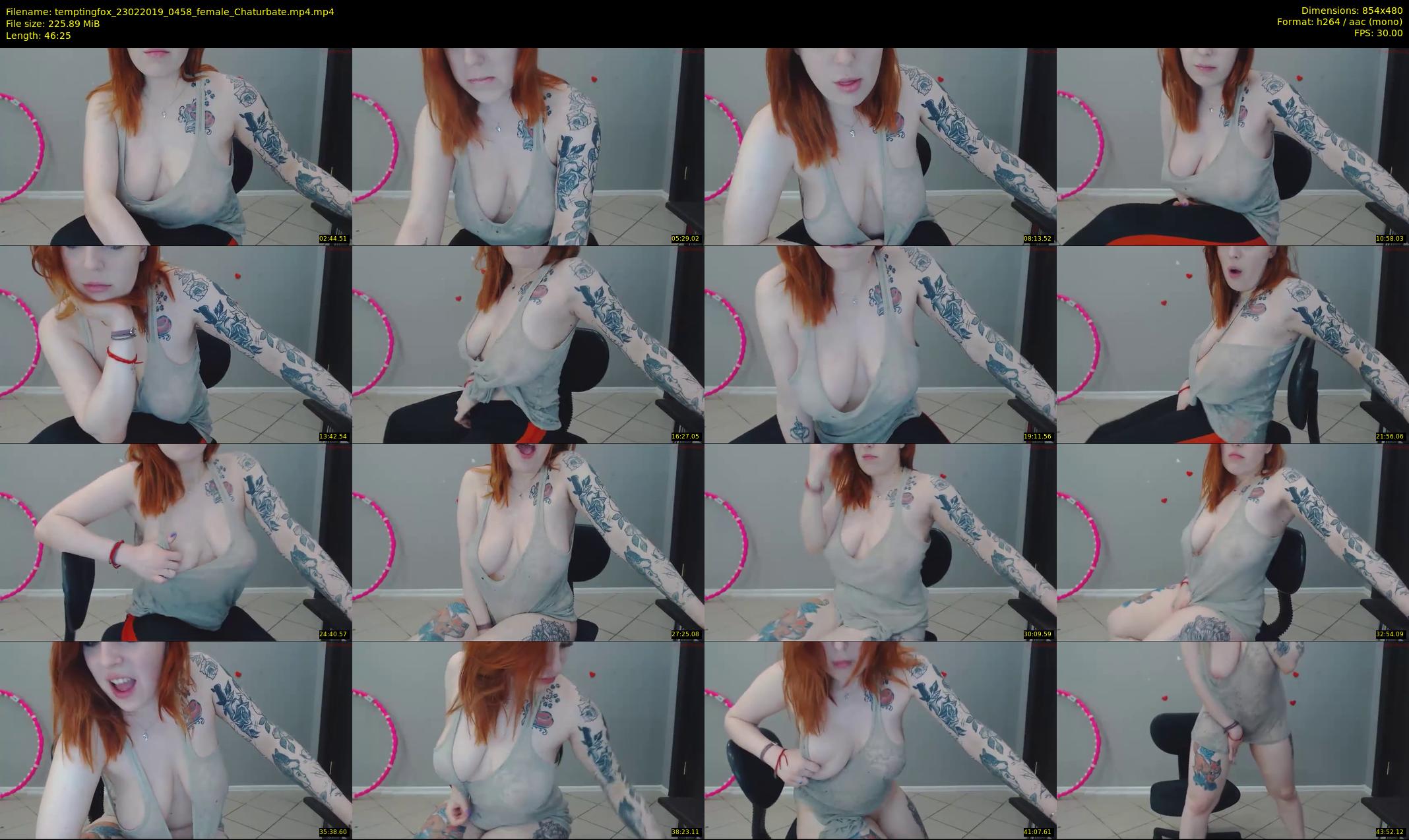 temptingfox — 47 minute Chaturbate female cam show recording, 480p, Feb 23, 2019