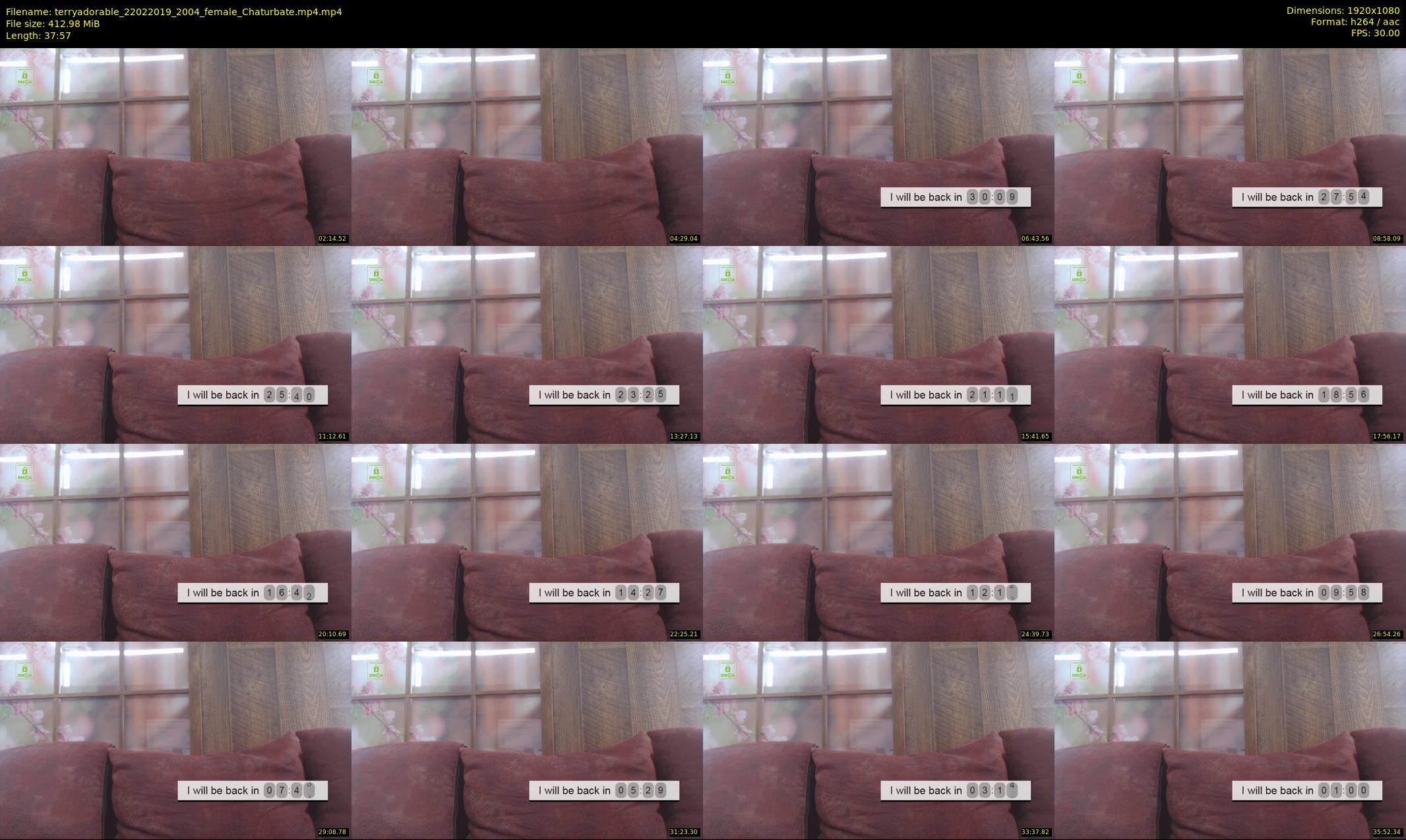 terryadorable — 38 minute Chaturbate female cam show recording, 1080p, Feb 22, 2019