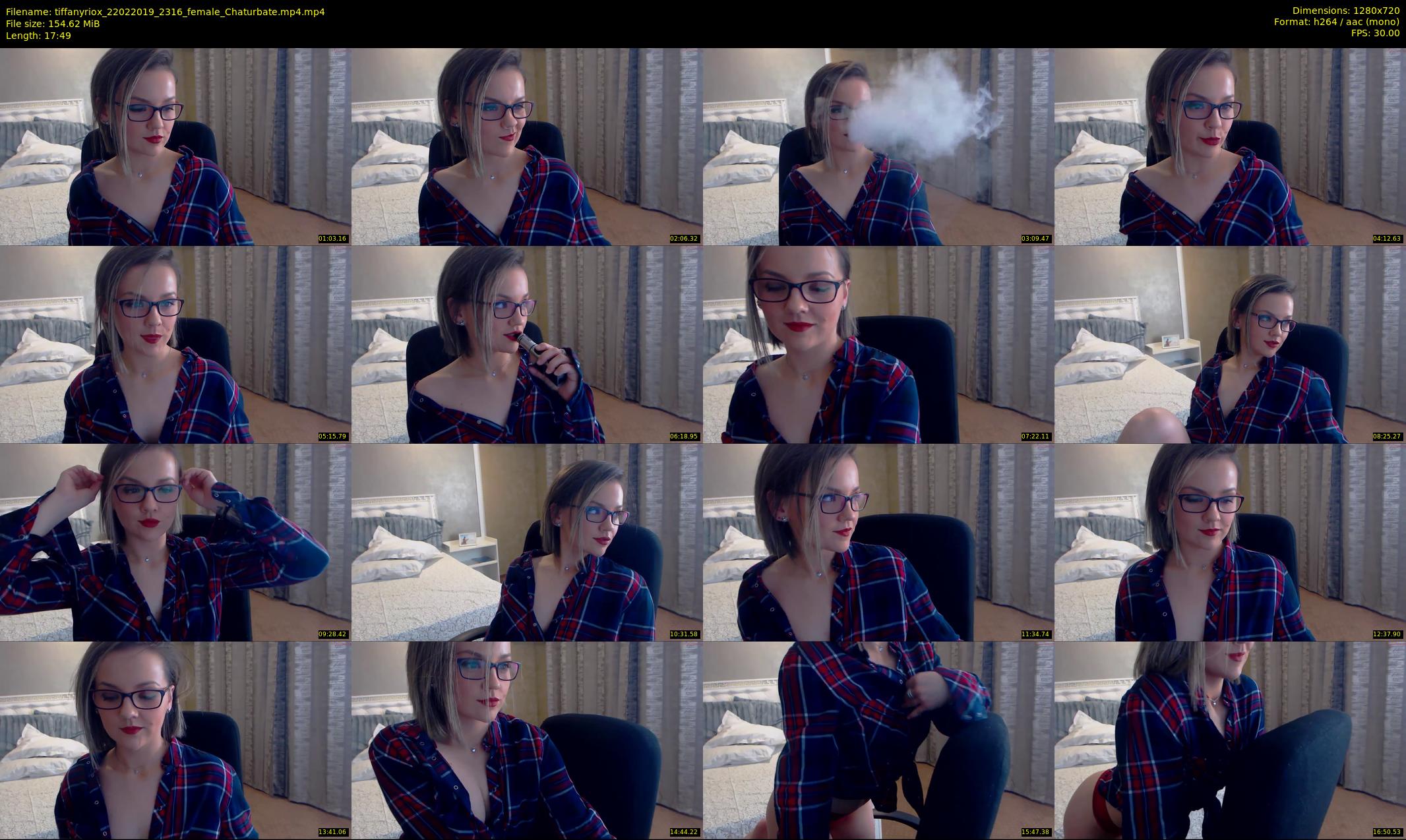 tiffanyriox — 18 minute Chaturbate female cam show recording, 720p, Feb 22, 2019